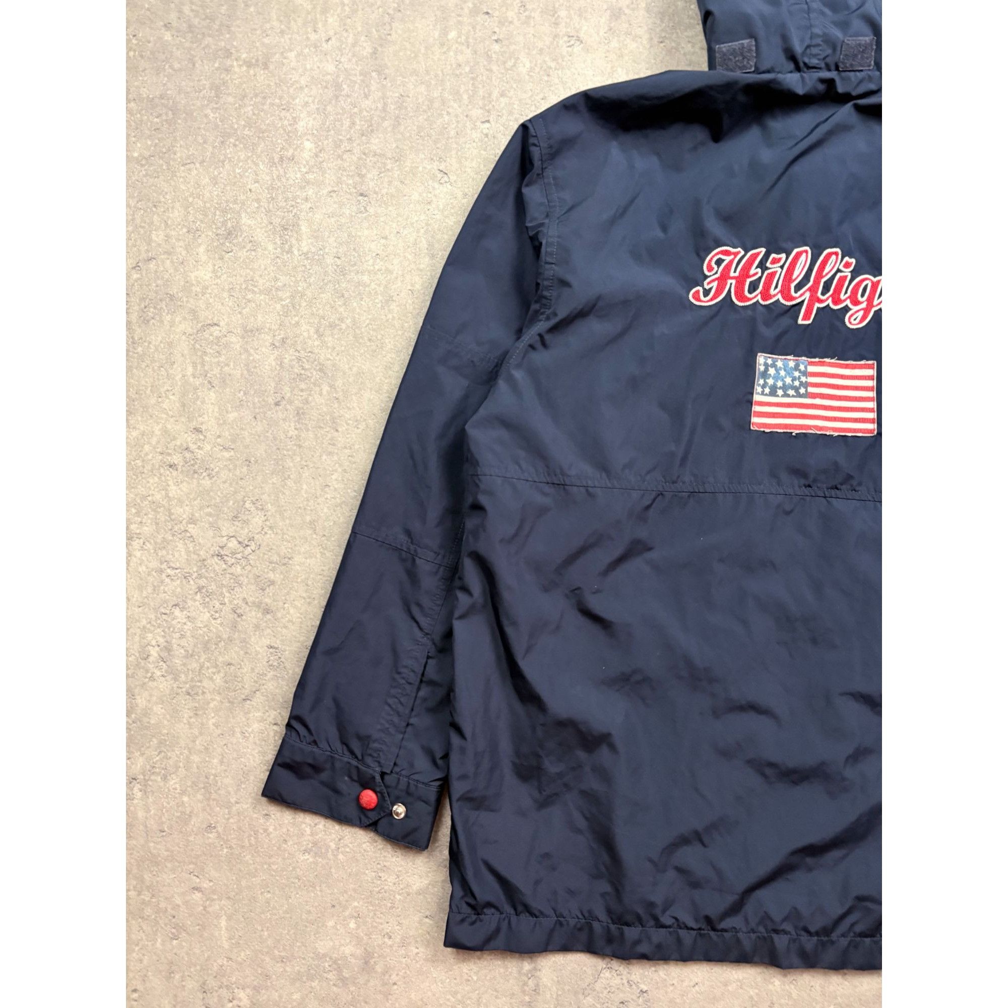 Tommy Hilfiger Tommy Hilfiger Mens Navy Hooded Jacket With Embroidered Logo Size US L / EU 52-54 / 3 - 12 Thumbnail