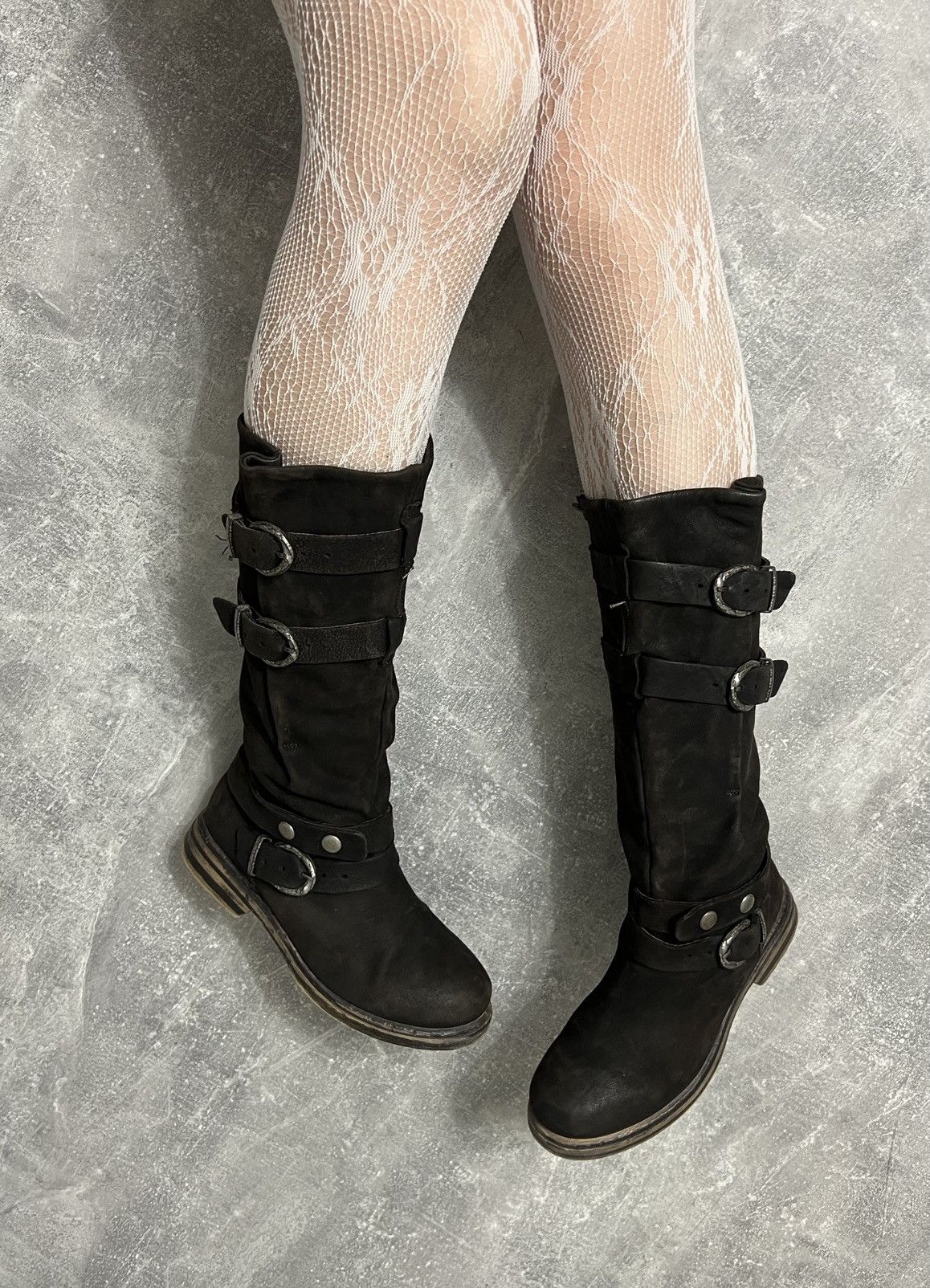 Vintage Vintage high boxer boots moto biker shoes core Size US 8 / IT 38 - 1 Thumbnail