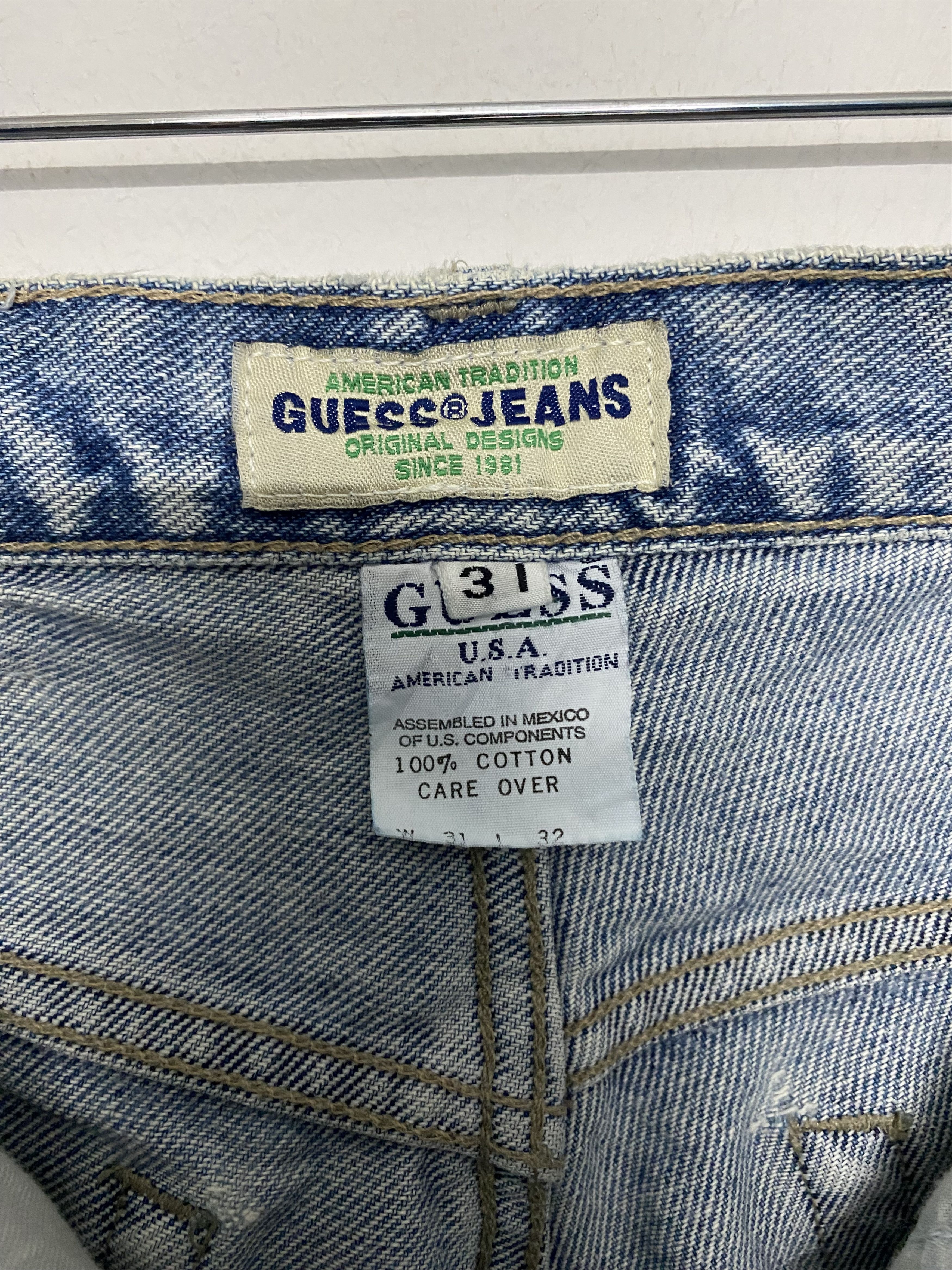 Guess Vintage 90s Guess Jeans USA Tradition Denim Straight Fit Size US 32 / EU 48 - 12 Thumbnail