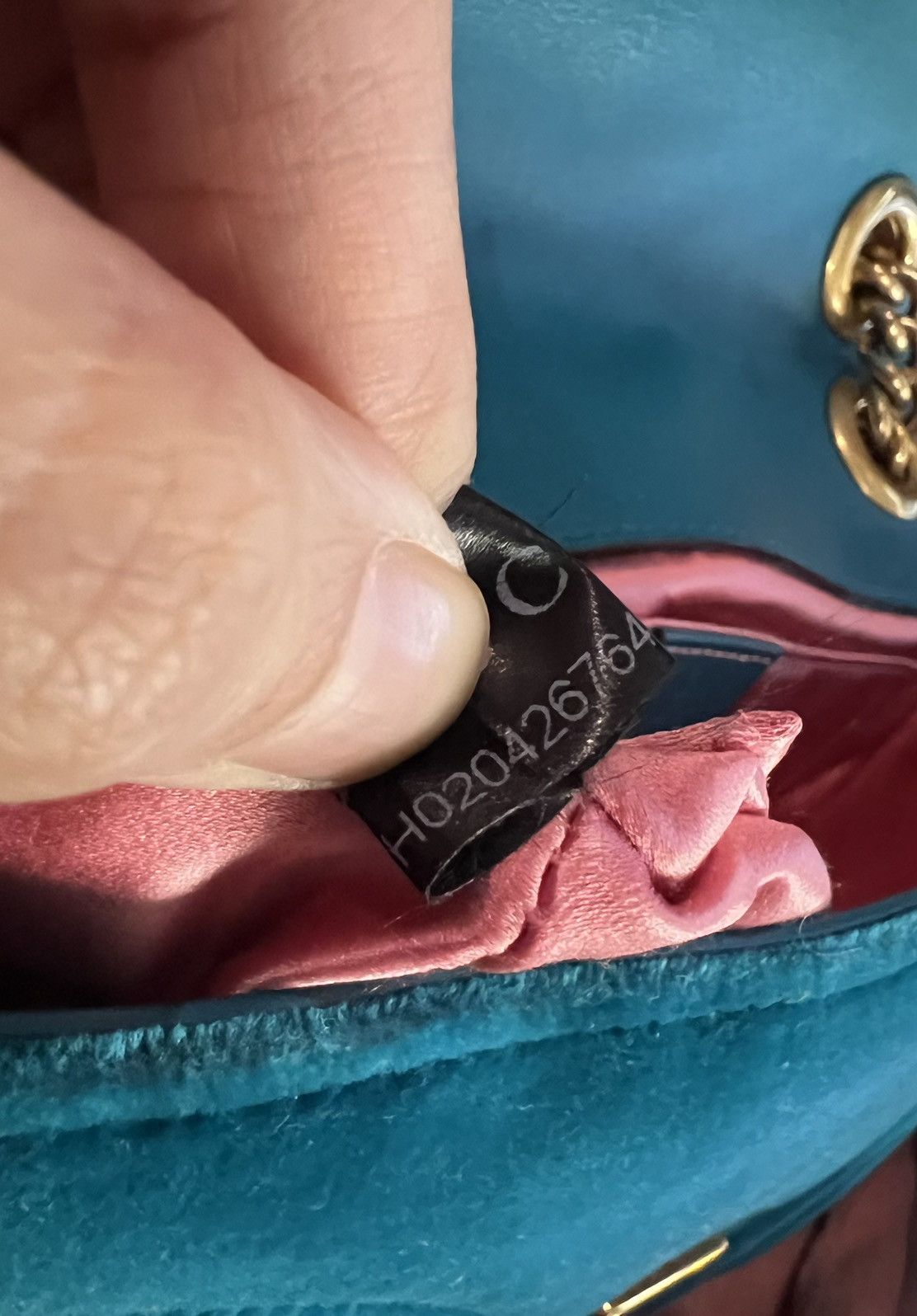 Gucci GG Marmont velvet crossbody bag Size ONE SIZE - 5 Thumbnail