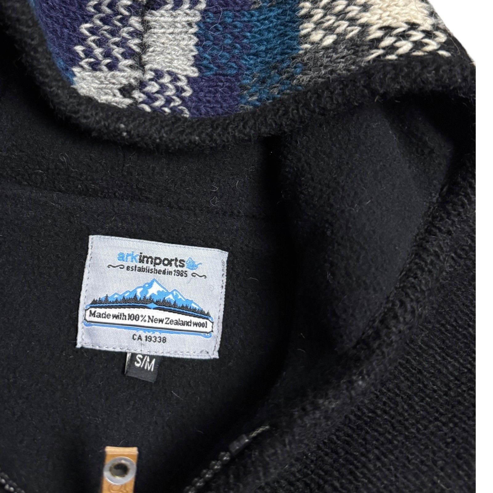 Other ARK IMPORTS New Zealand WOOL Vintage Winter Jacket Small Size S / US 4 / IT 40 - 6 Thumbnail