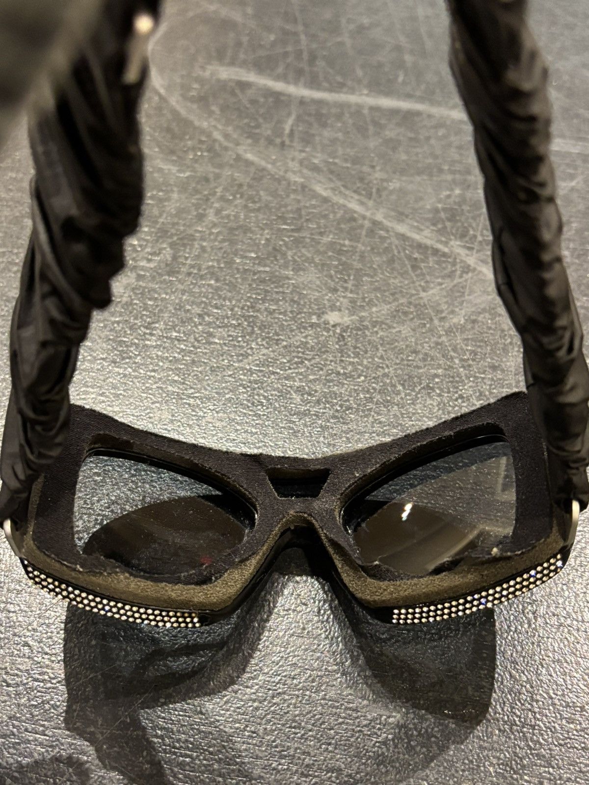 Chanel Chanel Goggle Strap Sunglasses Size ONE SIZE - 8 Thumbnail