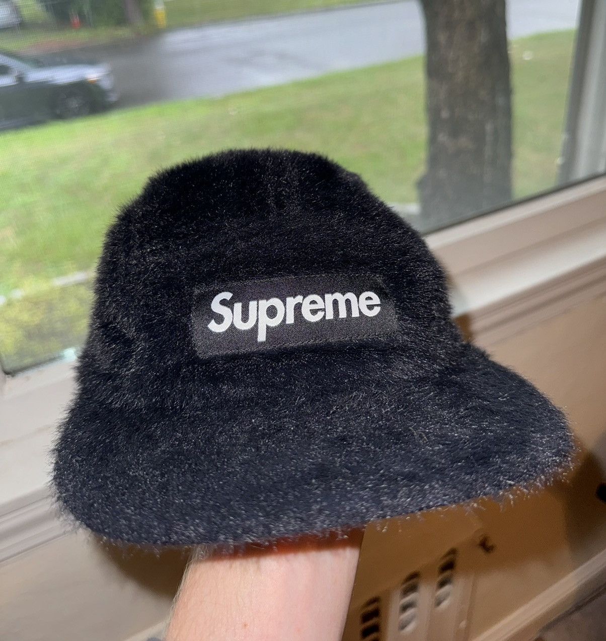 帽子 19aw faux fur camp cap box Logo supreme Supreme 19AW Faux Fur Camp Cap Box Logo Boa Flight White