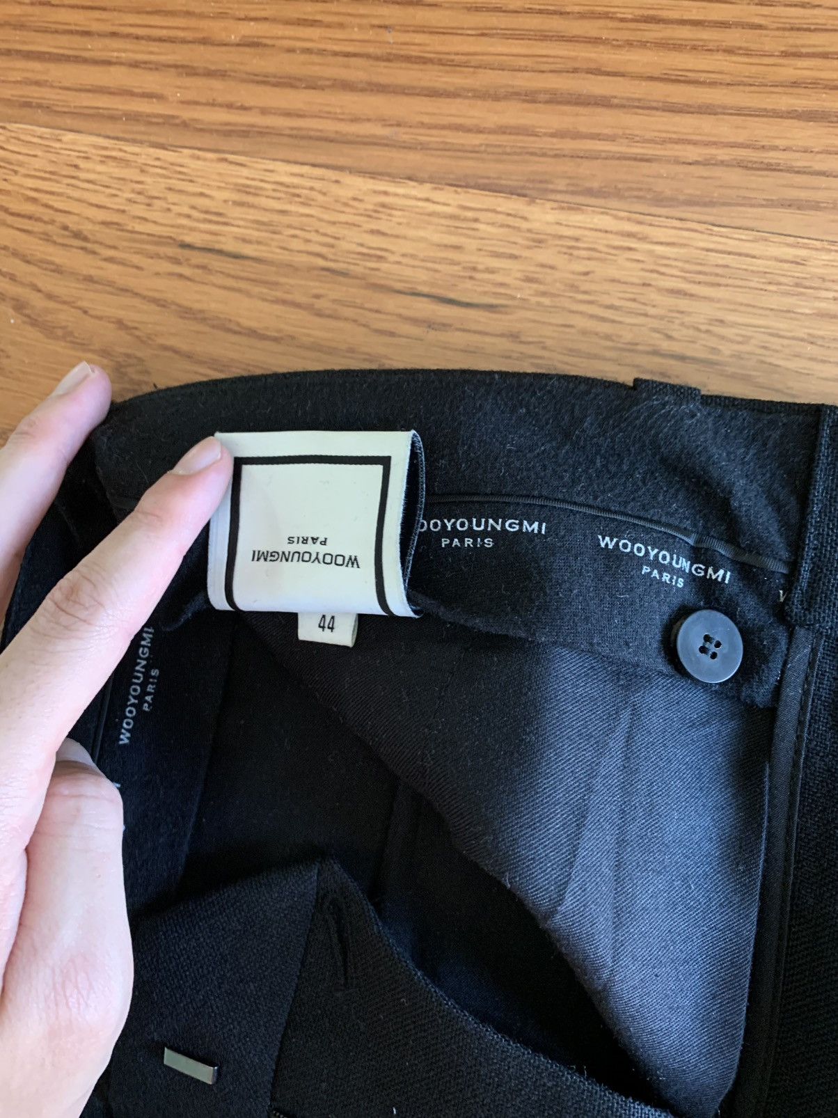 Wooyoungmi Wooyoungmi Black Long Straight Trousers Size US 44 / EU 60 - 3 Thumbnail