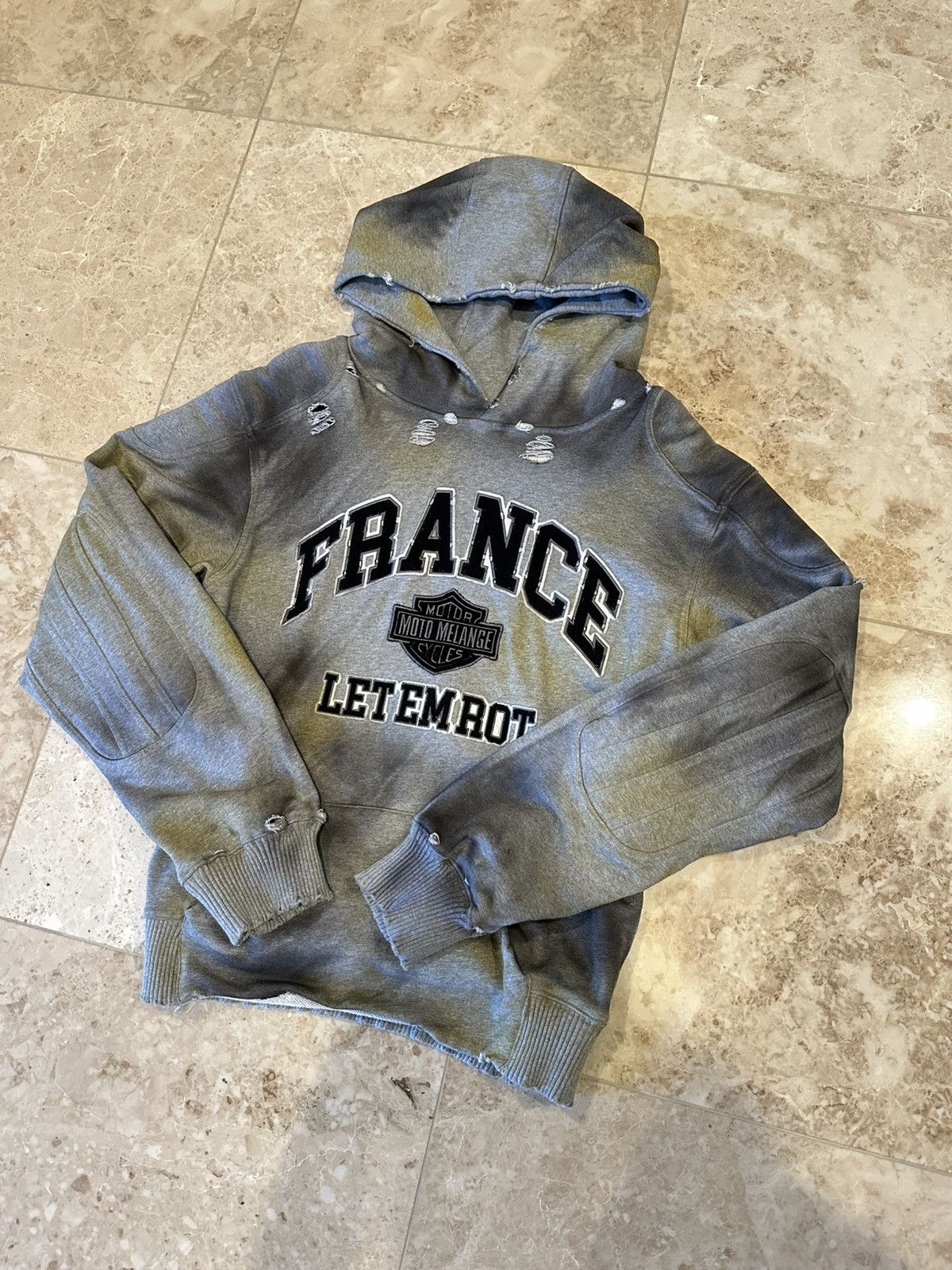 Other Misere Modern/ Modern Misery Distress Motto Hoodie Bloody O Size US M / EU 48-50 / 2 - 2 Thumbnail