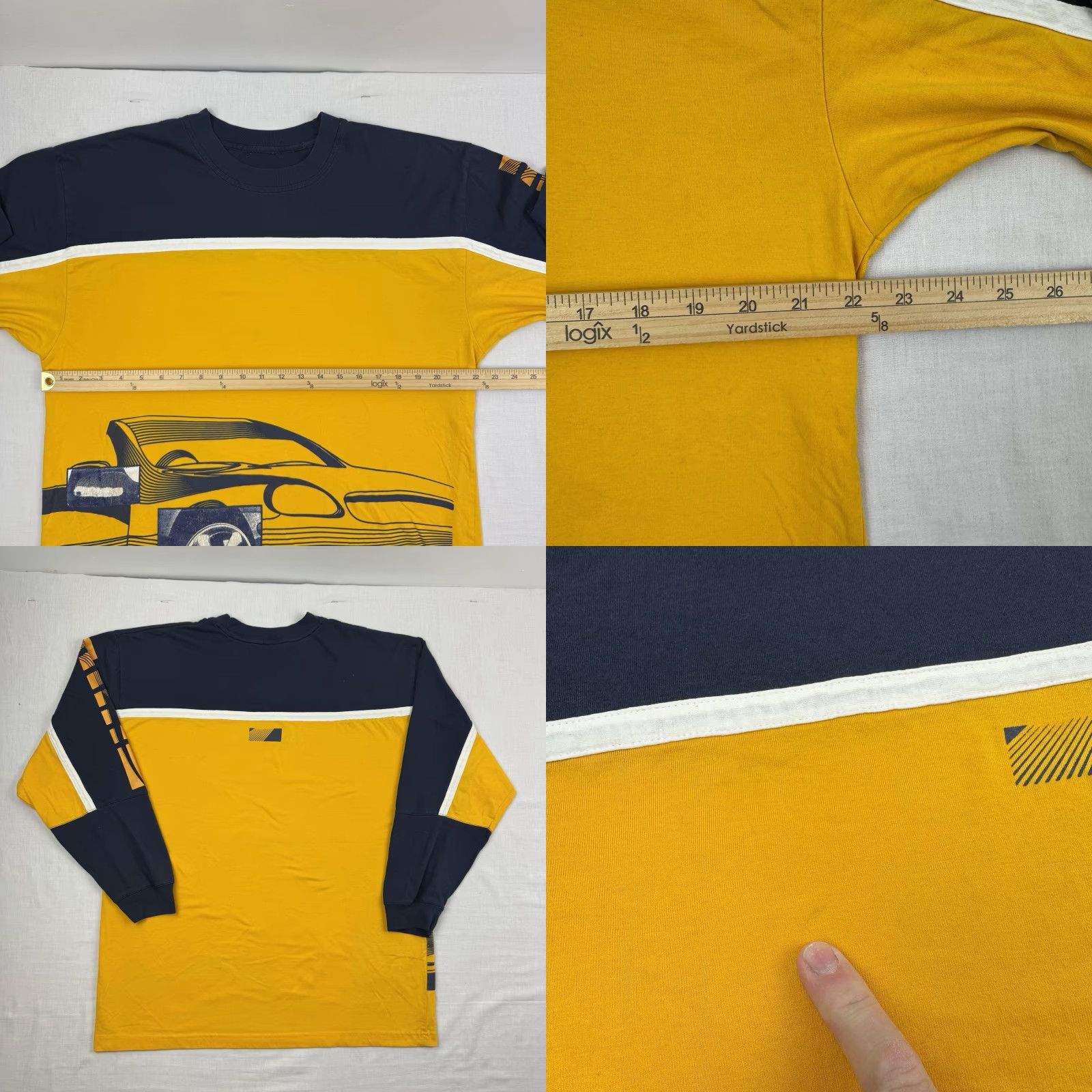 Vintage VINTAGE Car T Shirt Long Sleeve Adult Large Baggy Y2K Hipster Punk Grunge 90s Mens Size US L / EU 52-54 / 3 - 8 Thumbnail