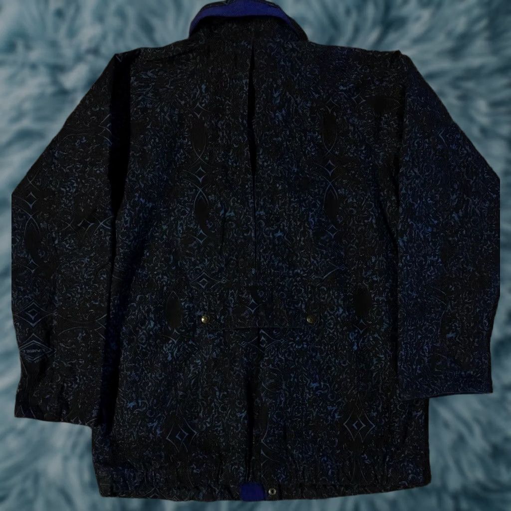 Vintage VINTAGE All Over Print Jacket Women's XL Blue Abstract Art Parka 80s 90s Vaporwave Ski Snowboard Ocean Pacific Style Pockets Lined Size XL / US 12-14 / IT 48-50 - 1 Thumbnail