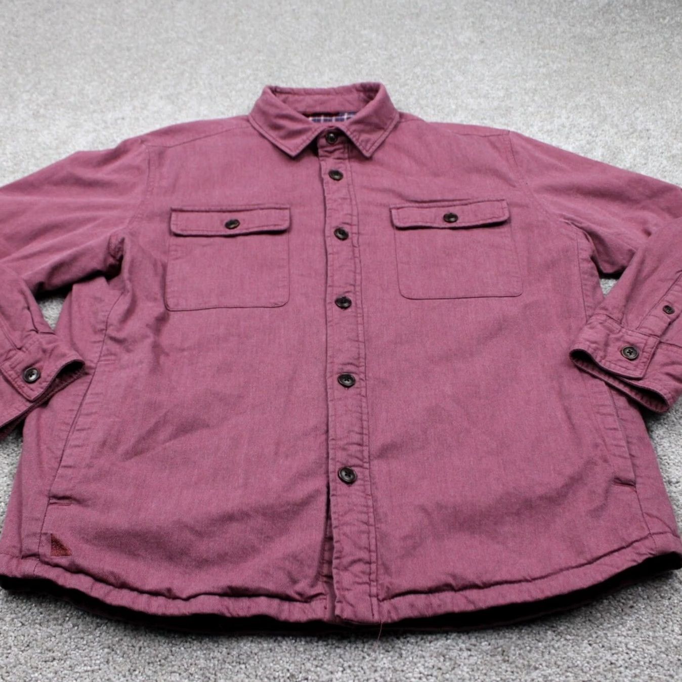 UNTUCKit UNTUCKit Ziraldo Jacket Adult XL Red Shacket Flannel Lined Long Sleeve Button Up Size US XL / EU 56 / 4 - 2 Thumbnail