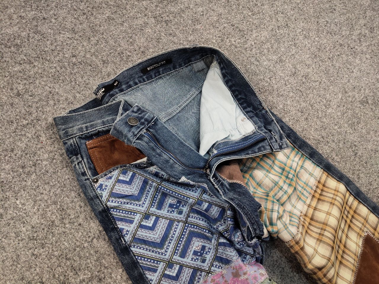 Jaded London × Vintage Vintage Japan Style Jaded london patchwork Denim Jeans Size US 34 / EU 50 - 7 Thumbnail