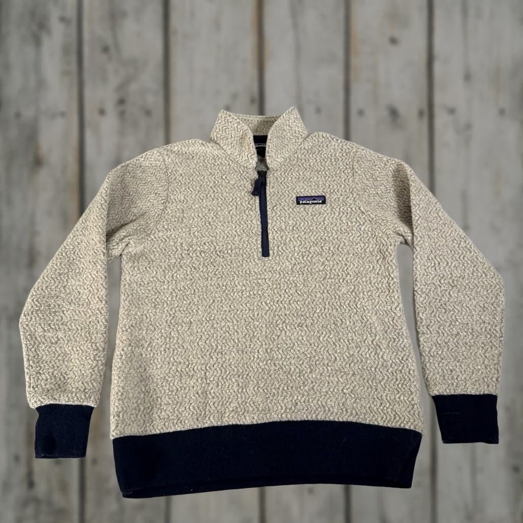 Patagonia Patagonia Jacket Womens XS Beige Woolyester Fleece Pullover 1/4 Zip Sweater Hike Beige Woolyester Fleece Pullover 1/4 Zip Jacket Womens XS Patagonia Size XS / US 0-2 / IT 36-38 - 1 Thumbnail