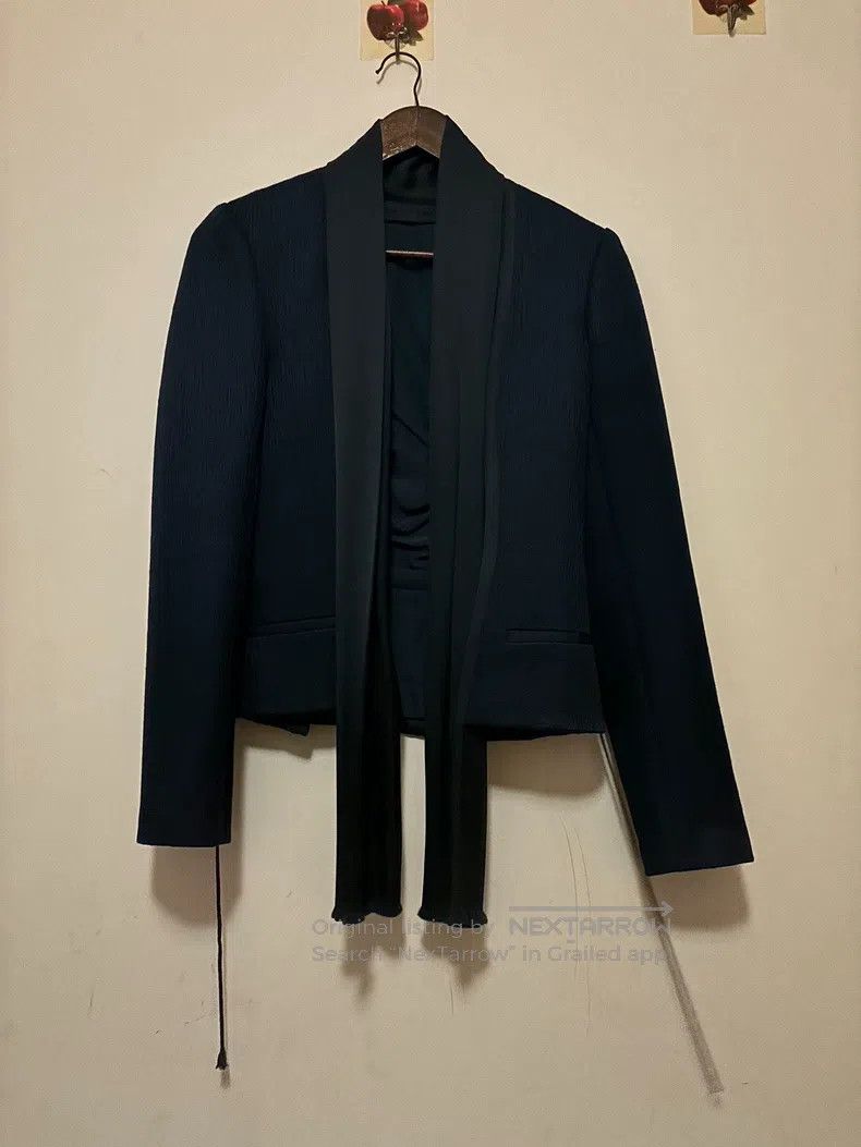 The Row The Row Dark blue wool and silk blazer Size S / US 4 / IT 40 - 5 Thumbnail