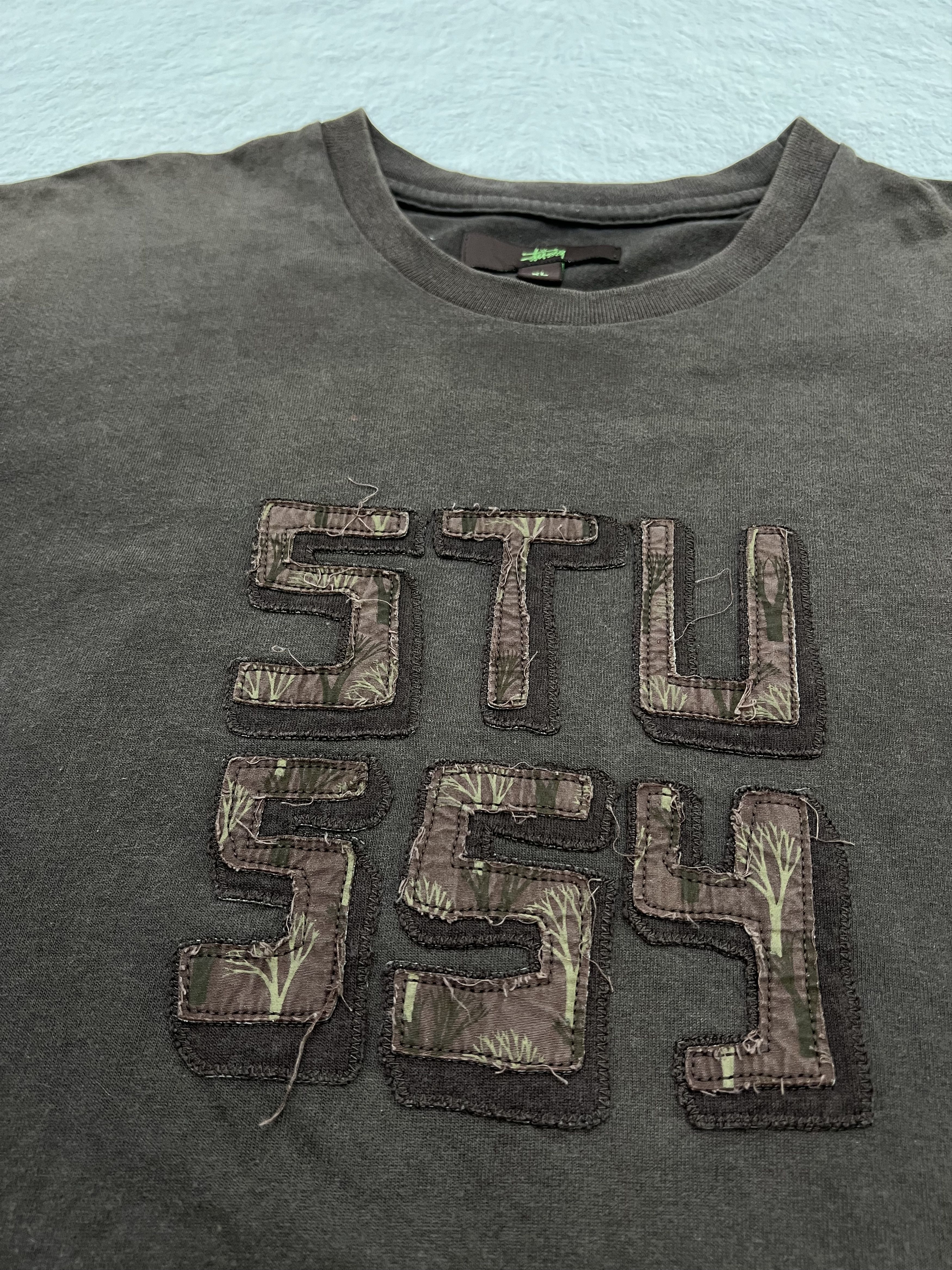 Stussy 90s Stussy Embroidery Iconic Logo Faded Tee y2k Size US L / EU 52-54 / 3 - 2 Thumbnail