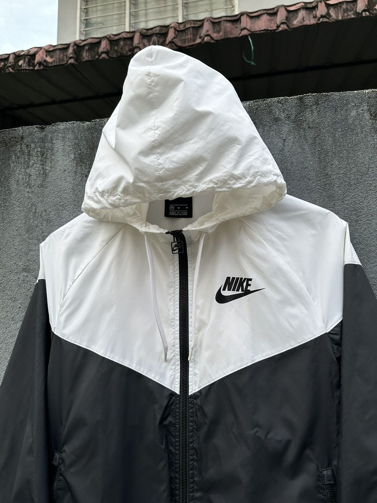 Nike 👹Nike Small Swoosh Hooded Bomber Jacket Size US S / EU 44-46 / 1 - 5 Thumbnail