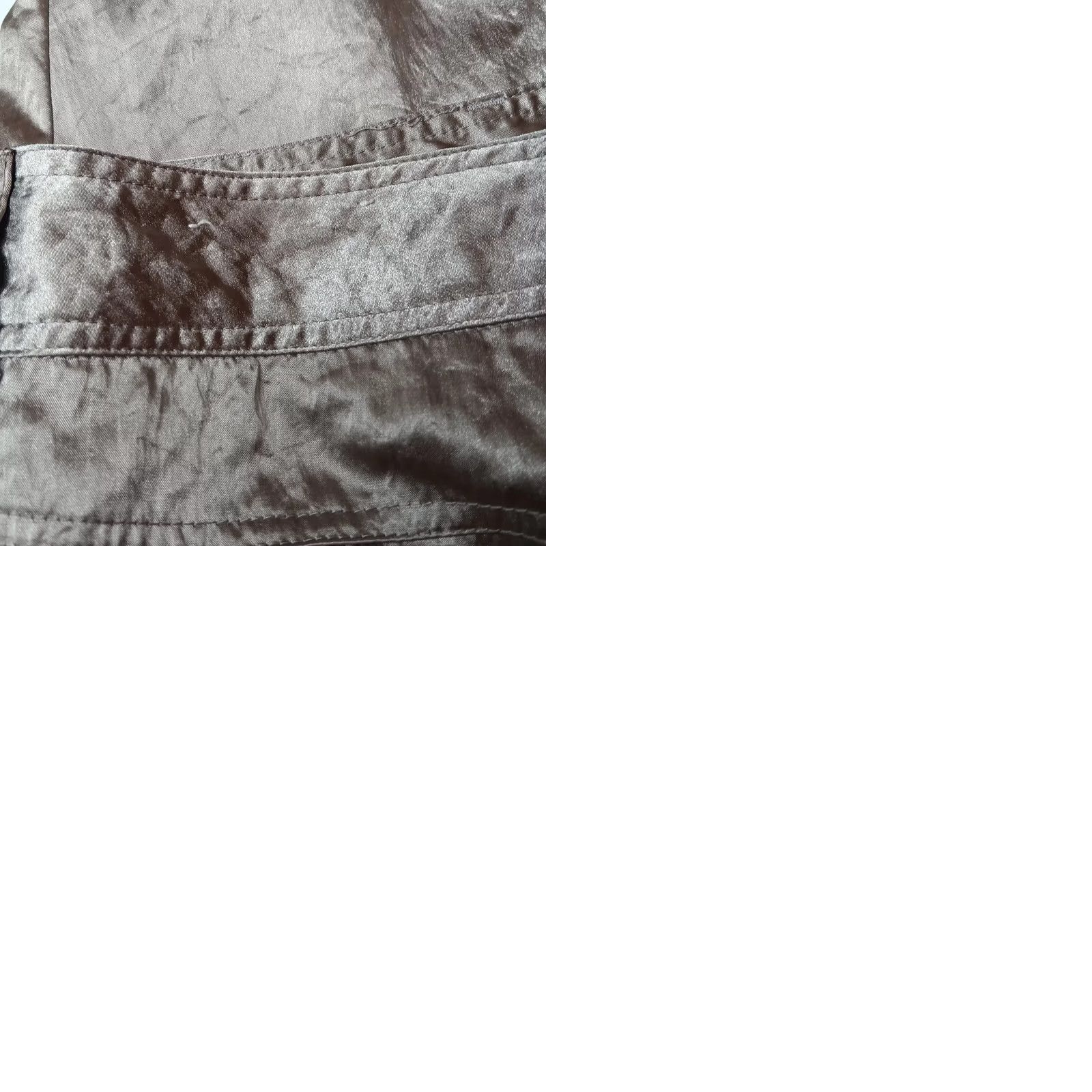 Vintage Y2K City Streets Pants Women Silver Nylon Cargo Shimmery Vintage - 7 Size Size 28" / US 6 / IT 42 - 10 Thumbnail