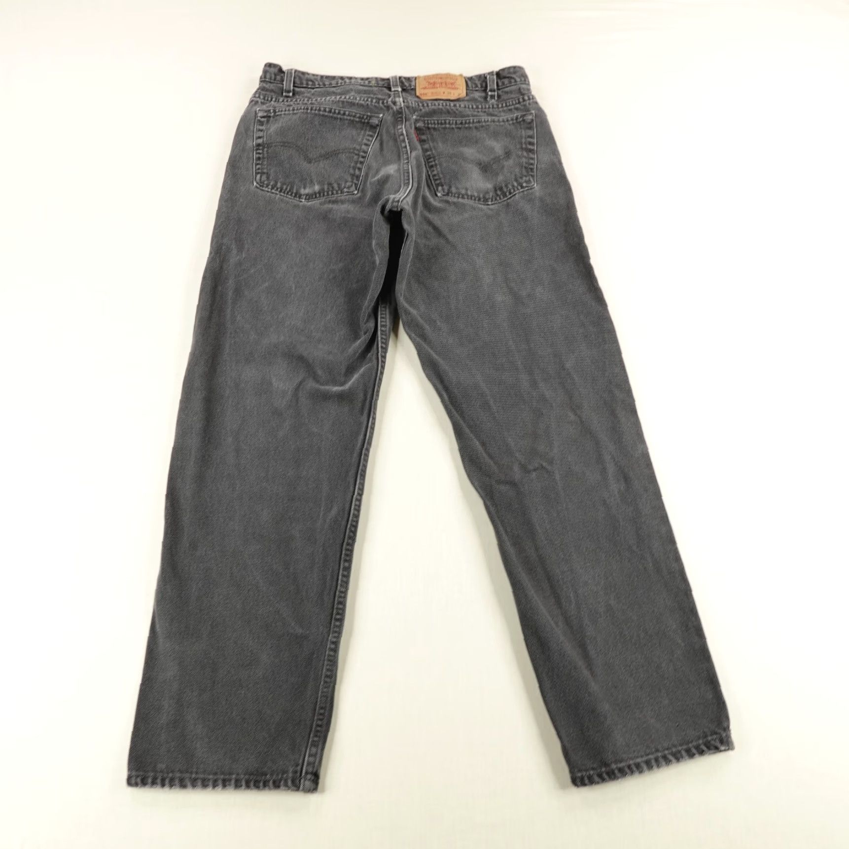 Levi's VINTAGE Levi's Jeans Mens 38x32 Gray Denim 550 Relaxed Tapered 90s 90s Levi's 500 Series Regular Mens Jeans Gray Cotton Denim Bagging 38x32 Size US 35 - 5 Thumbnail