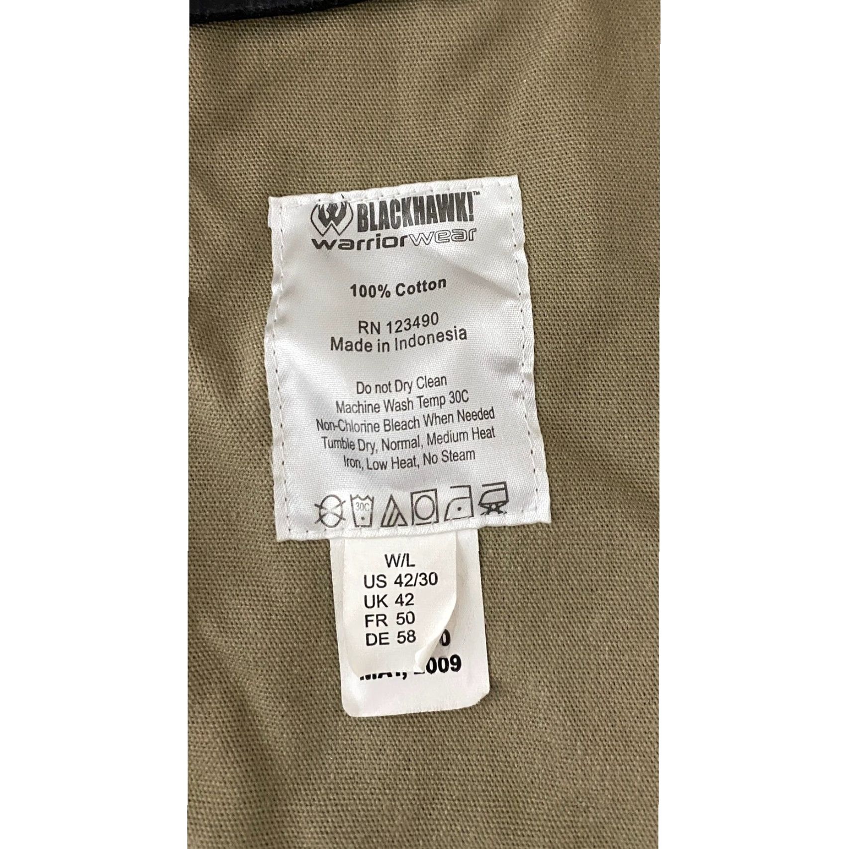 Vintage BLACKHAWK! Warrior Wear Tactical Cargo Pants Men's Size 42×30 Beige Utility Size US 42 / EU 58 - 7 Thumbnail