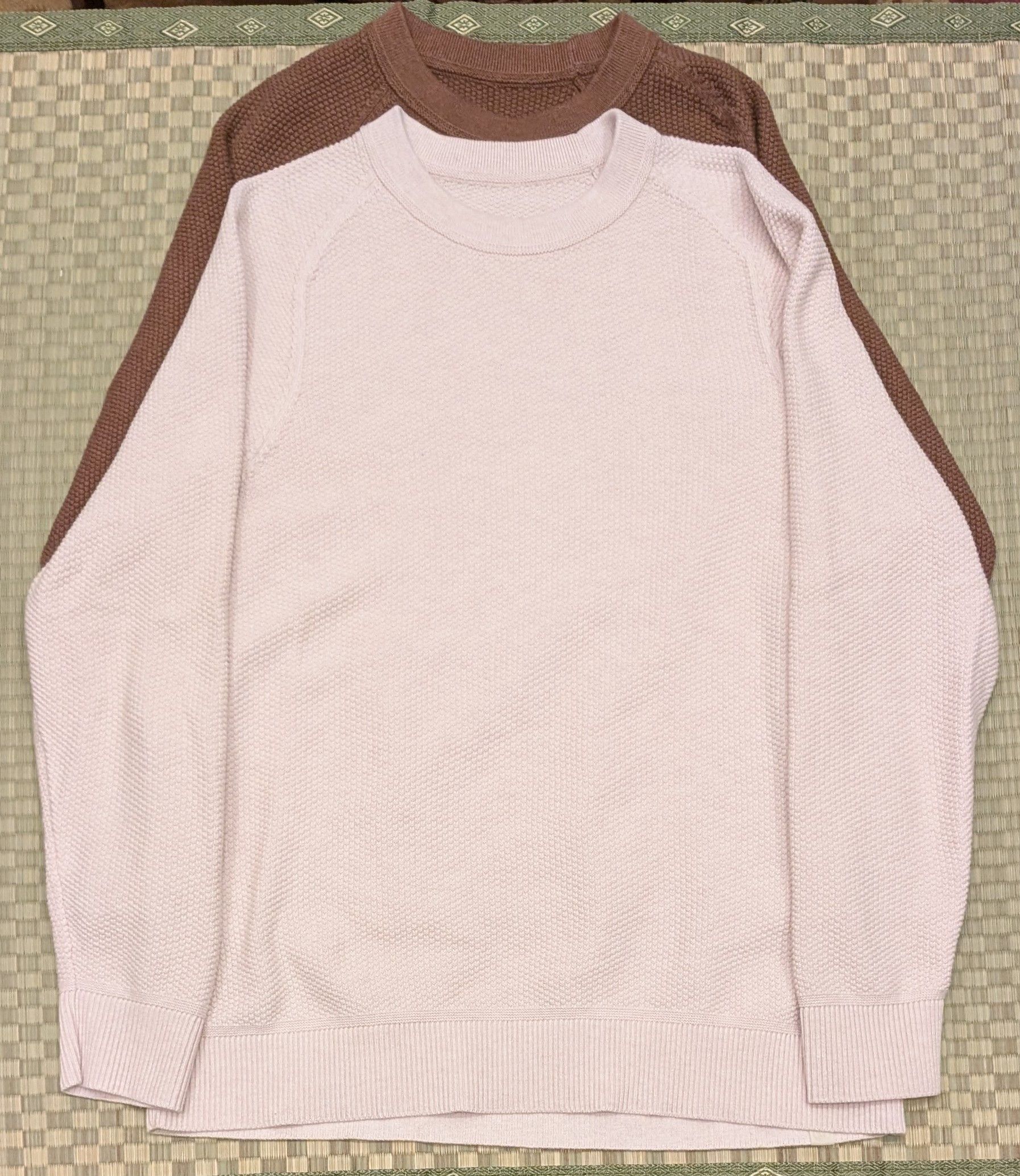 Lululemon Bundle of 2 Lululemon Textured Knit Crew Neck Sweatshirts Size US M / EU 48-50 / 2 - 1 Thumbnail
