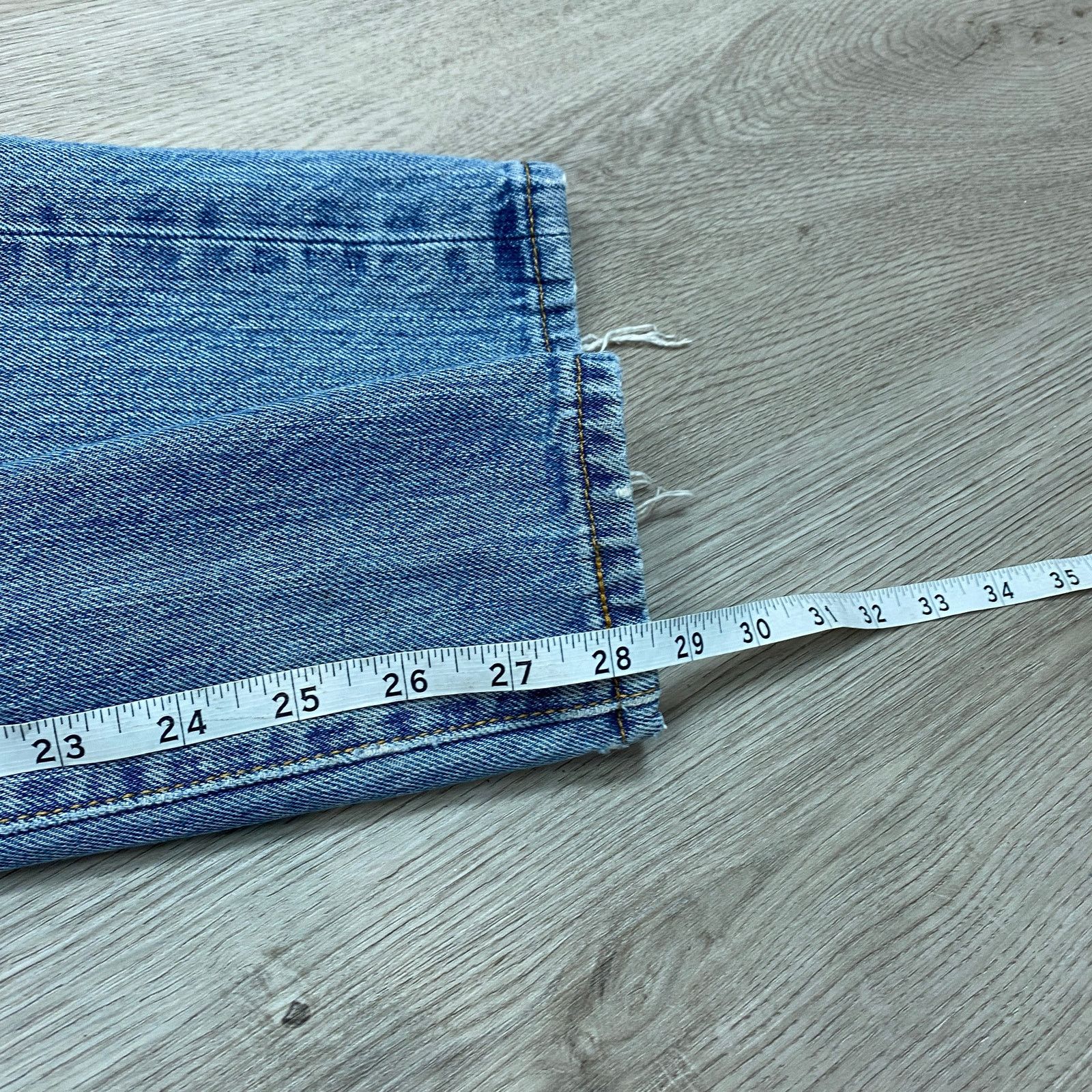 Levi's Vintage Y2K Levi's 501 Straight Leg Button Fly Jeans 35x29 Size US 35 - 8 Thumbnail