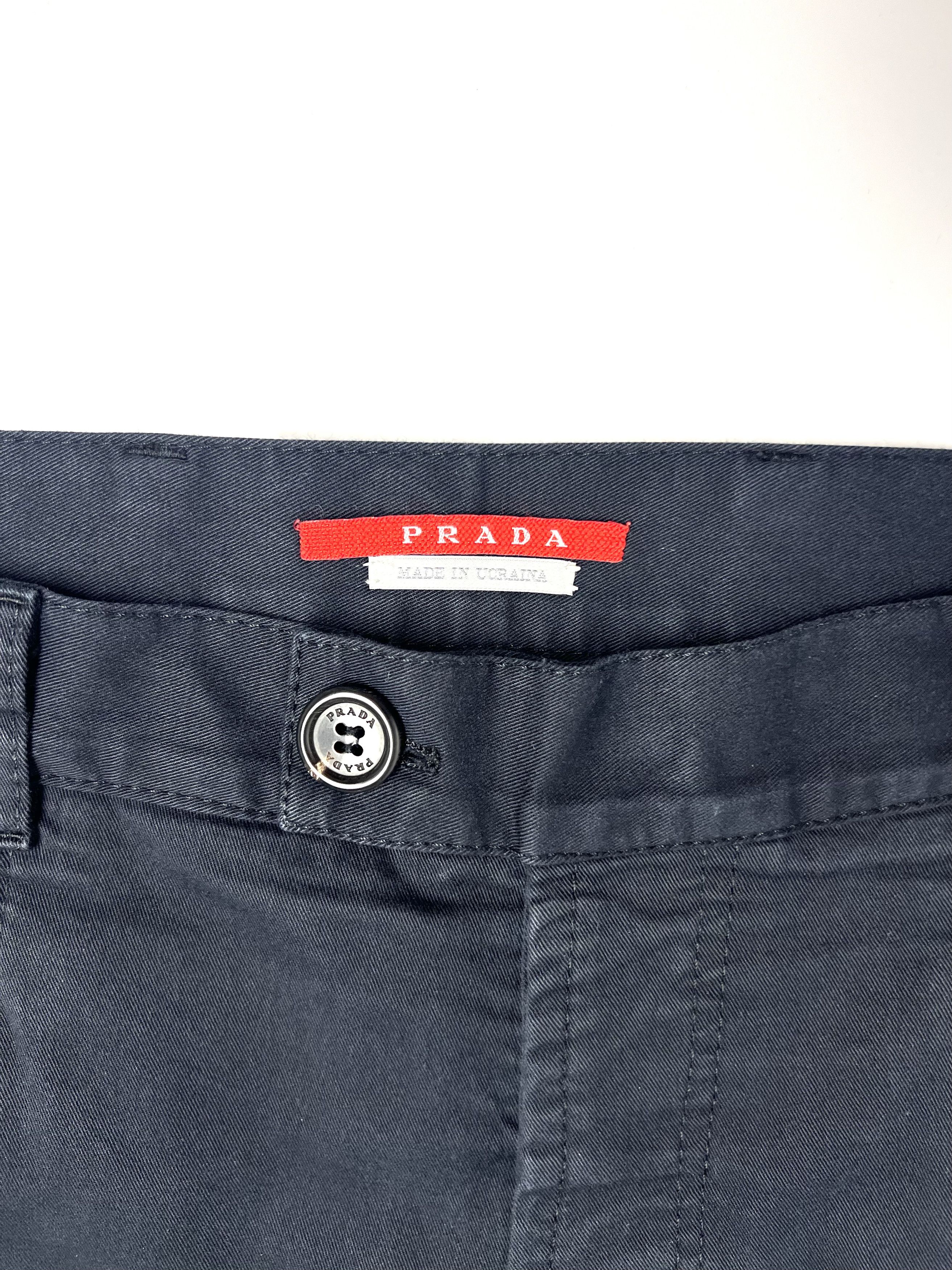 Prada PRADA LINEA ROSSA COTTON BLEND FLARE LEG CASUAL PANTS Size US 36 / EU 52 - 15 Thumbnail