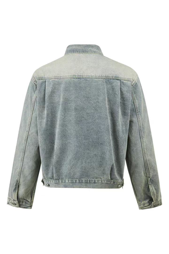 Japanese Brand Vintage street punk washed faded ripped denim jacket Size US M / EU 48-50 / 2 - 2 Thumbnail