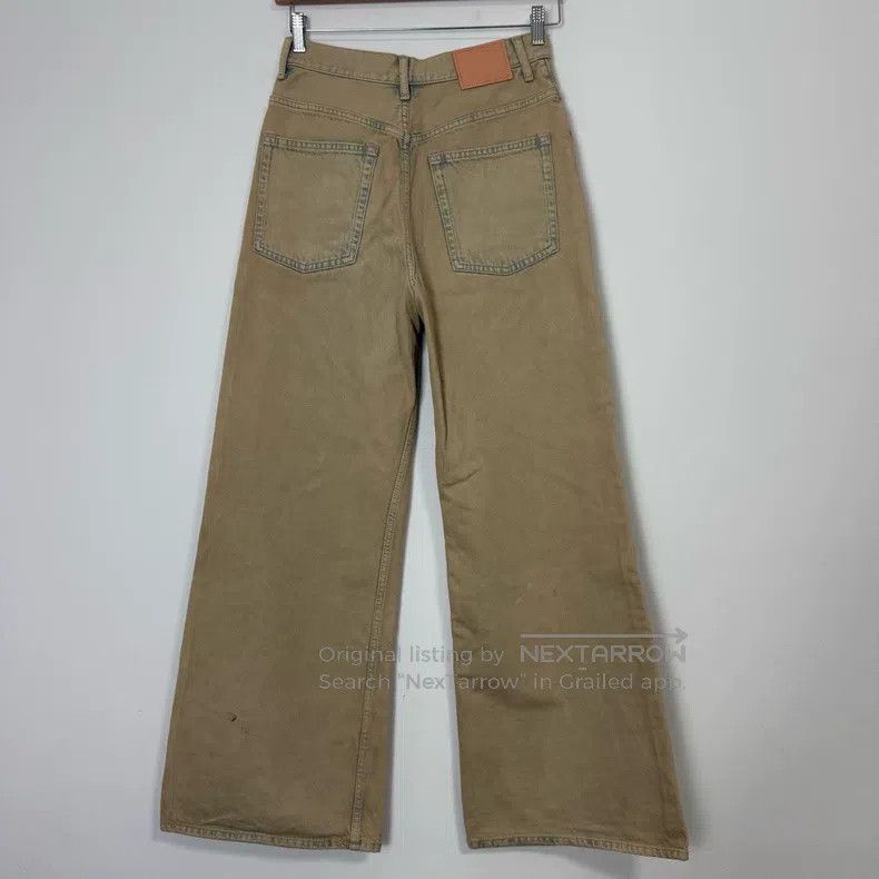Acne Studios Acne Studios Sand-colored mud-dyed casual high-waisted wid Size US 27 - 2 Thumbnail