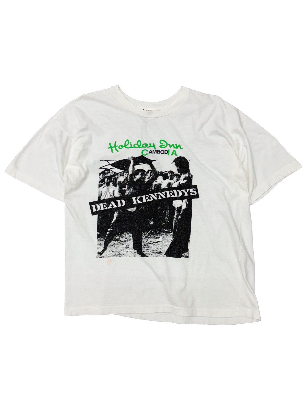 Band Tees × Designer × Vintage 80s Dead Kennedys “Holiday Inn Cambodia” Punk Rock T-Shirt Size US L / EU 52-54 / 3 - 2 Thumbnail
