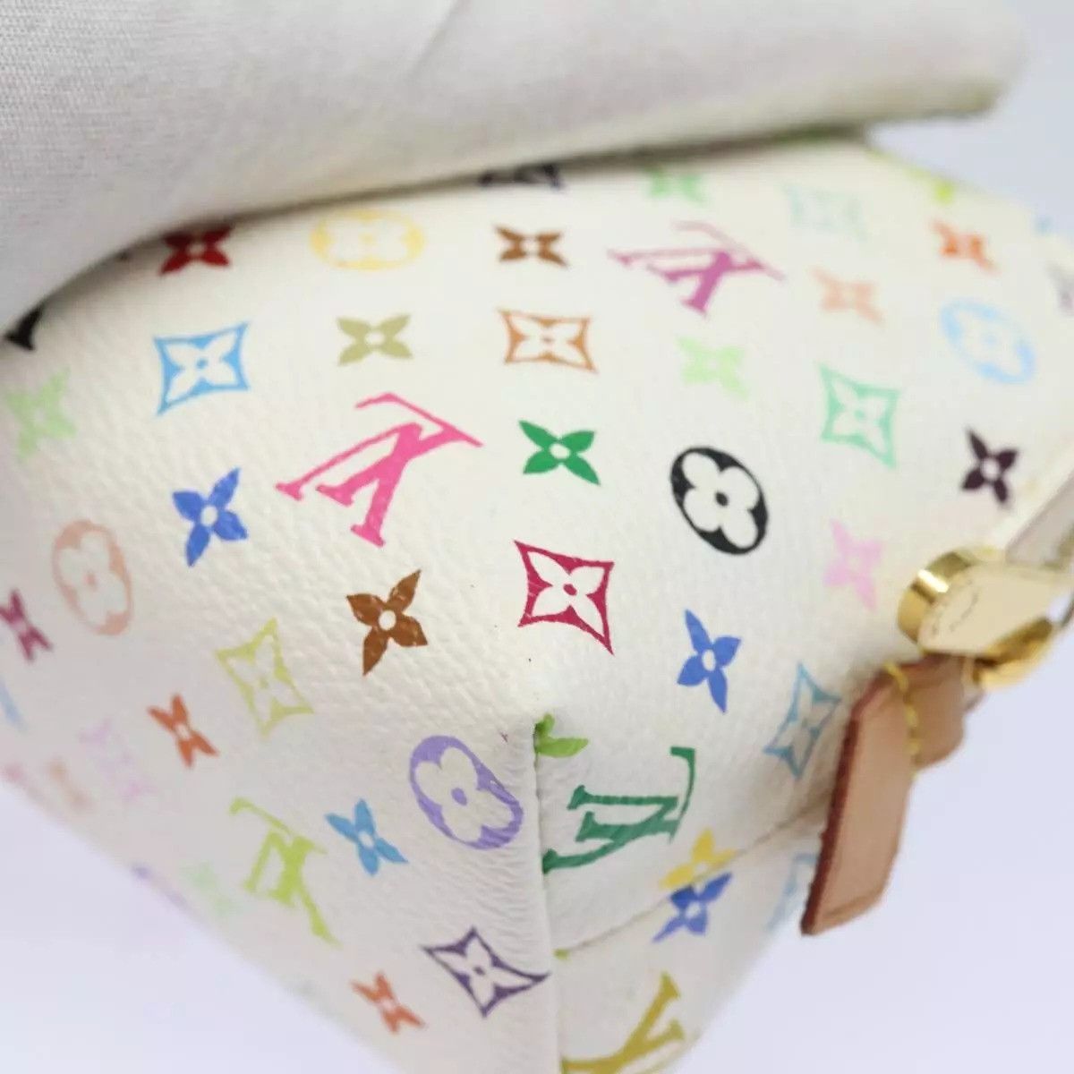 Louis Vuitton LOUIS VUITTON Multicolor Pochette Cosmetic PM Pouch White Size ONE SIZE - 7 Thumbnail