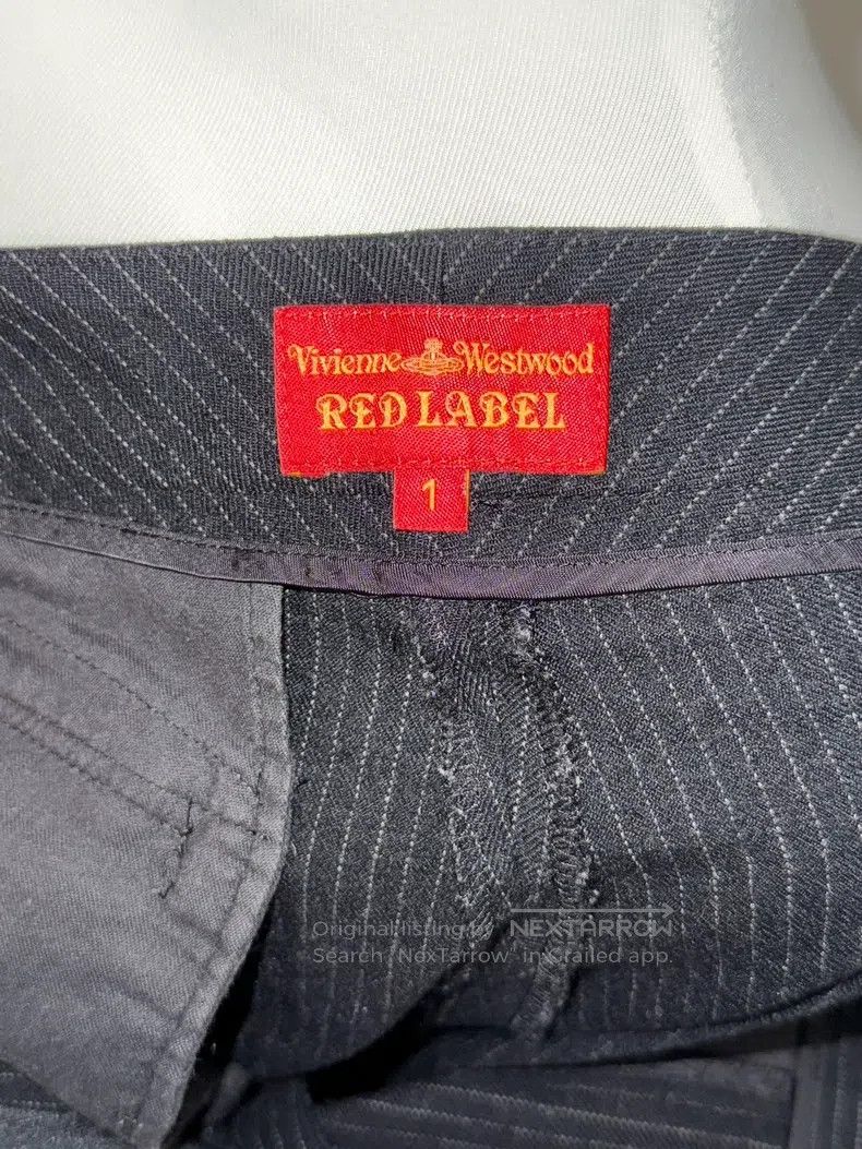 Vivienne Westwood Vivienne Westwood size 1 Black striped wide-leg trousers Size 24" / US 00 / IT 34 - 4 Thumbnail