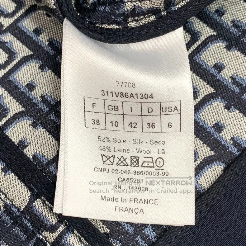 Other Dior Blue Silk Logo Print Jacket. Size US S / EU 44-46 / 1 - 7 Thumbnail