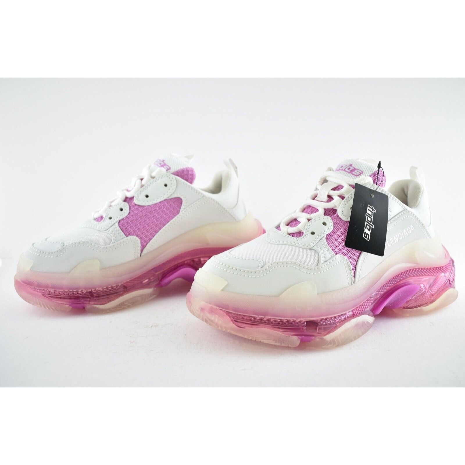 Balenciaga Triple S Sneaker Women Clear Low Platform Flat Trainer 37 Size US 7 / IT 37 - 9 Thumbnail
