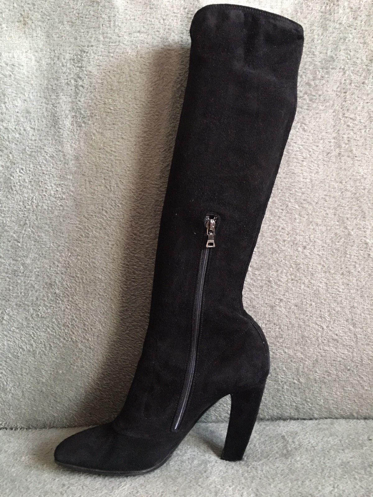 Prada PRADA Calzature Camoscio Black Suede High Boots EU 40 Size US 10 / IT 40 - 7 Thumbnail