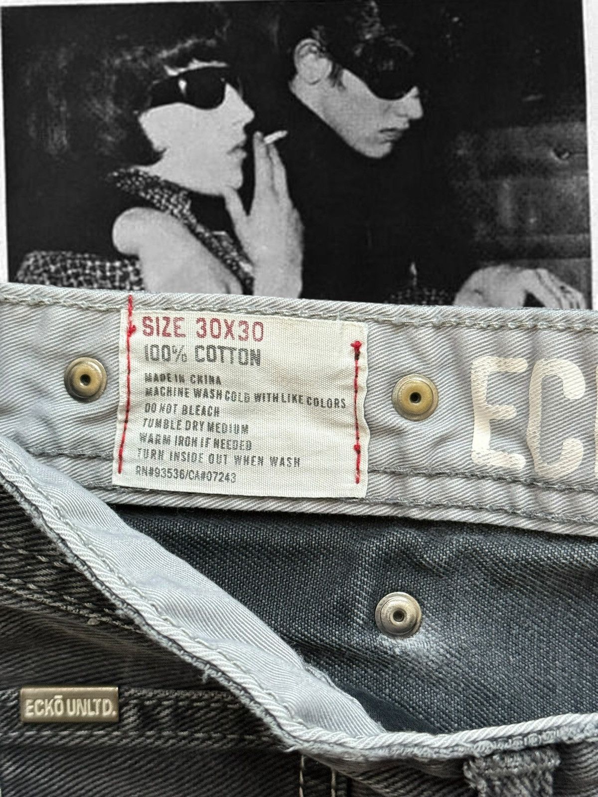 Ecko Unltd. Eclo Unltd Dark Grey Wash Jeans Size US 30 / EU 46 - 3 Thumbnail