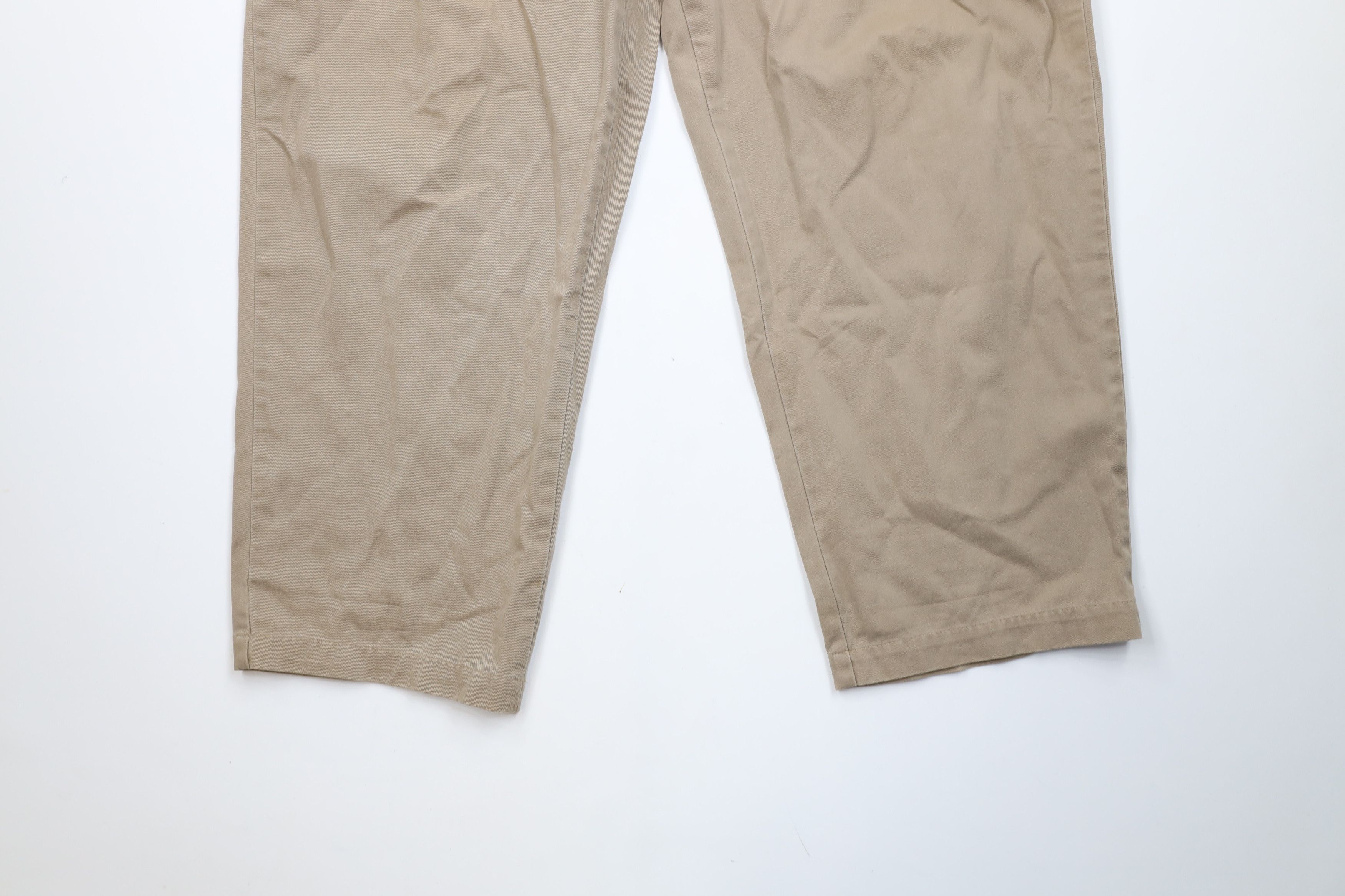 Tommy Hilfiger Vintage 90s Tommy Hilfiger Wide Leg Chino Pants Brown Size US 40 / EU 56 - 4 Thumbnail