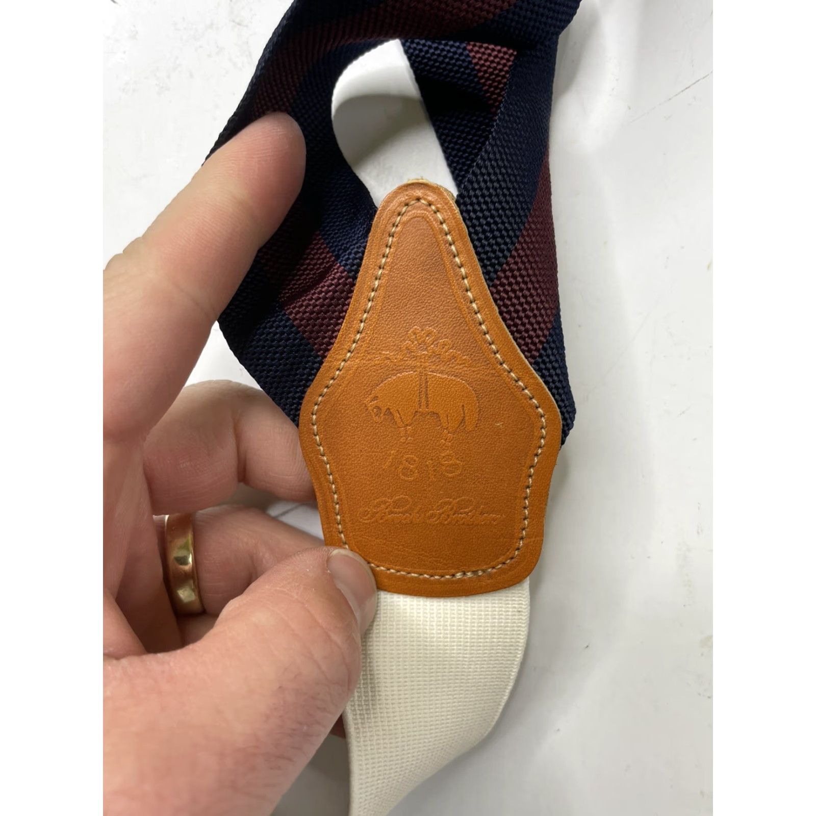 Brooks Brothers Vintage Brooks Brothers Men's Striped Silk Adjustable Suspender England User: Vintage Brooks Brothers Men's Striped Silk Adjustable Suspender England Size ONE SIZE - 4 Thumbnail