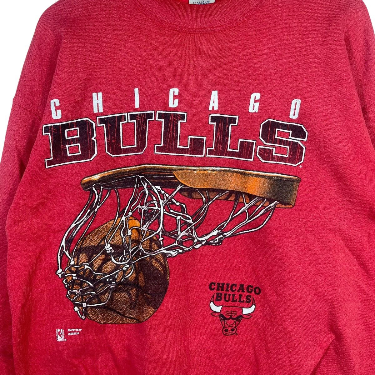 NBA Vintage Chicago Bulls NBA Crewneck Sweatshirt Red Basketball Size US XL / EU 56 / 4 - 6 Thumbnail