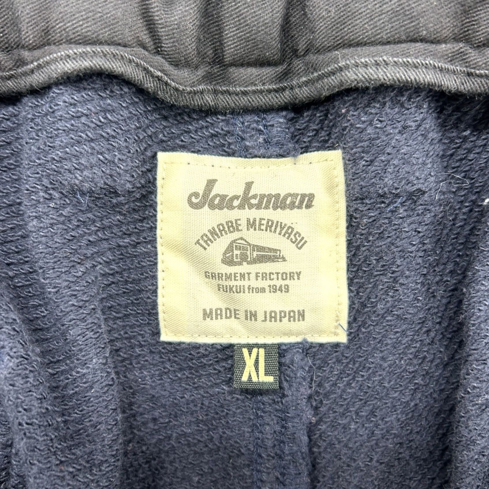 Jackman VINTAGE Jackman Pants Mens XL Blue Navy Sweatpants Heavy Cotton Tanabe Meriyasu Japan Size US 36 / EU 52 - 4 Thumbnail