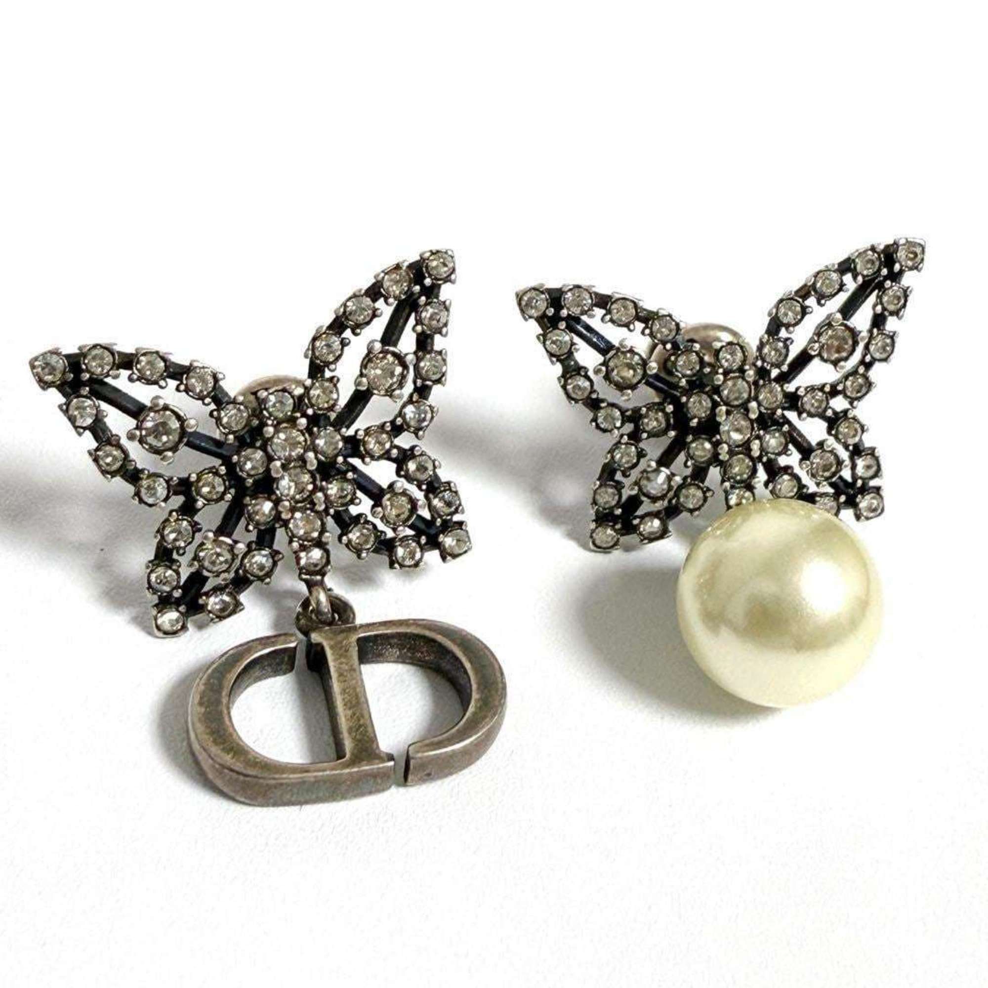 Dior Christian Dior Dior Women's Asymmetrical Earrings Papillon Butterfly Size ONE SIZE - 1 Thumbnail