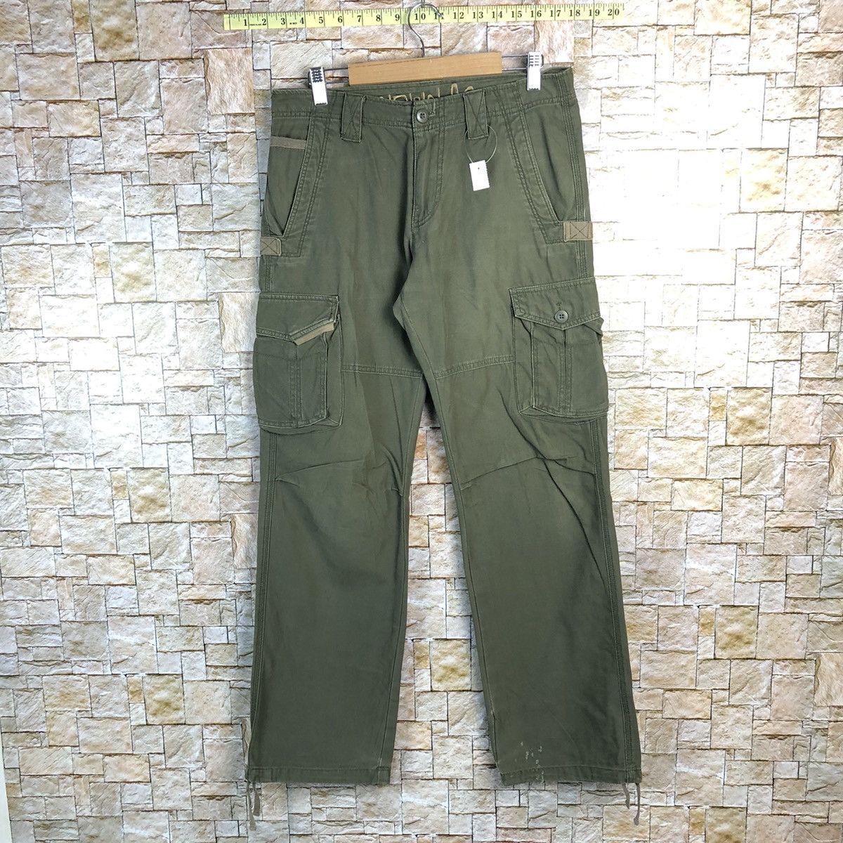 Airwalk Airwalk Green Cargo Multipocket Pants #A158 Size US 29 - 1 Thumbnail