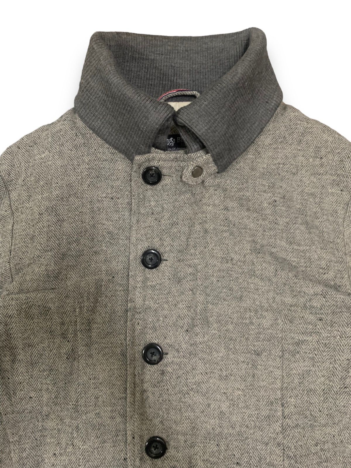 Beams Plus Japanese Beams Heart Wool Blend Herringbone Pattern Jacket Size US S / EU 44-46 / 1 - 5 Thumbnail