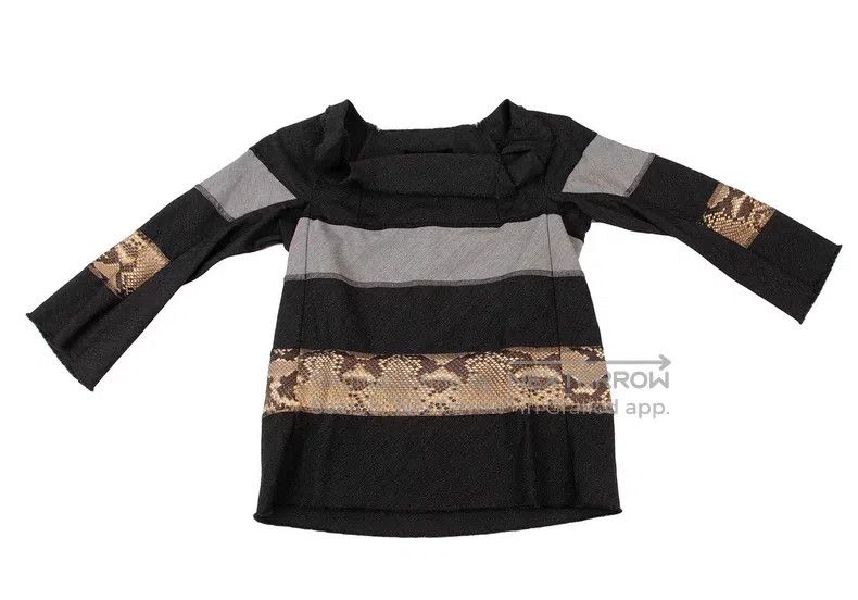 Other Comme des Garcons Wool and Snake Skin Patchwork Top Size S / US 4 / IT 40 - 1 Thumbnail