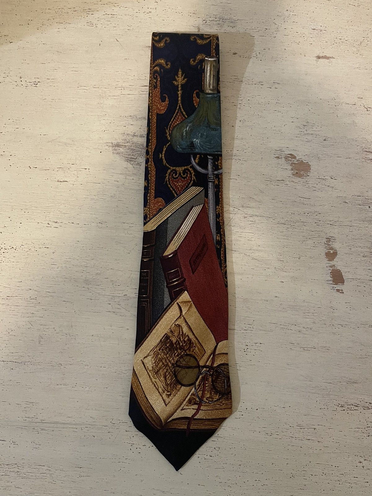 Polo Ralph Lauren × Vintage Rare Print Vintage Silk Tie Size ONE SIZE - 1 Thumbnail