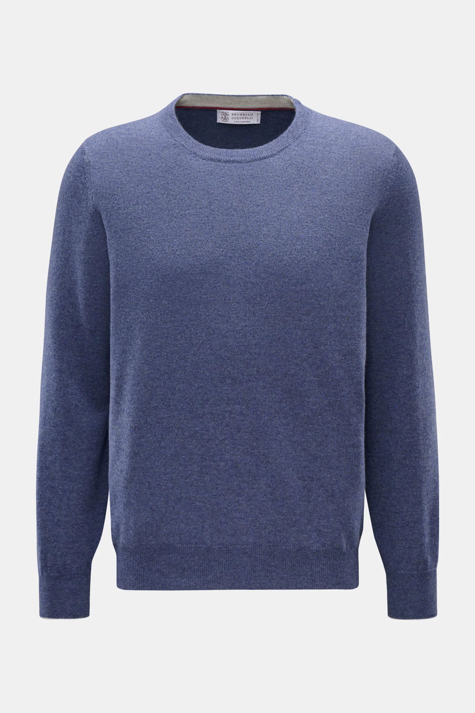 Brunello Cucinelli o1y0526 Crewneck Sweater in Slate Blue Size US M / EU 48-50 / 2 - 1 Thumbnail