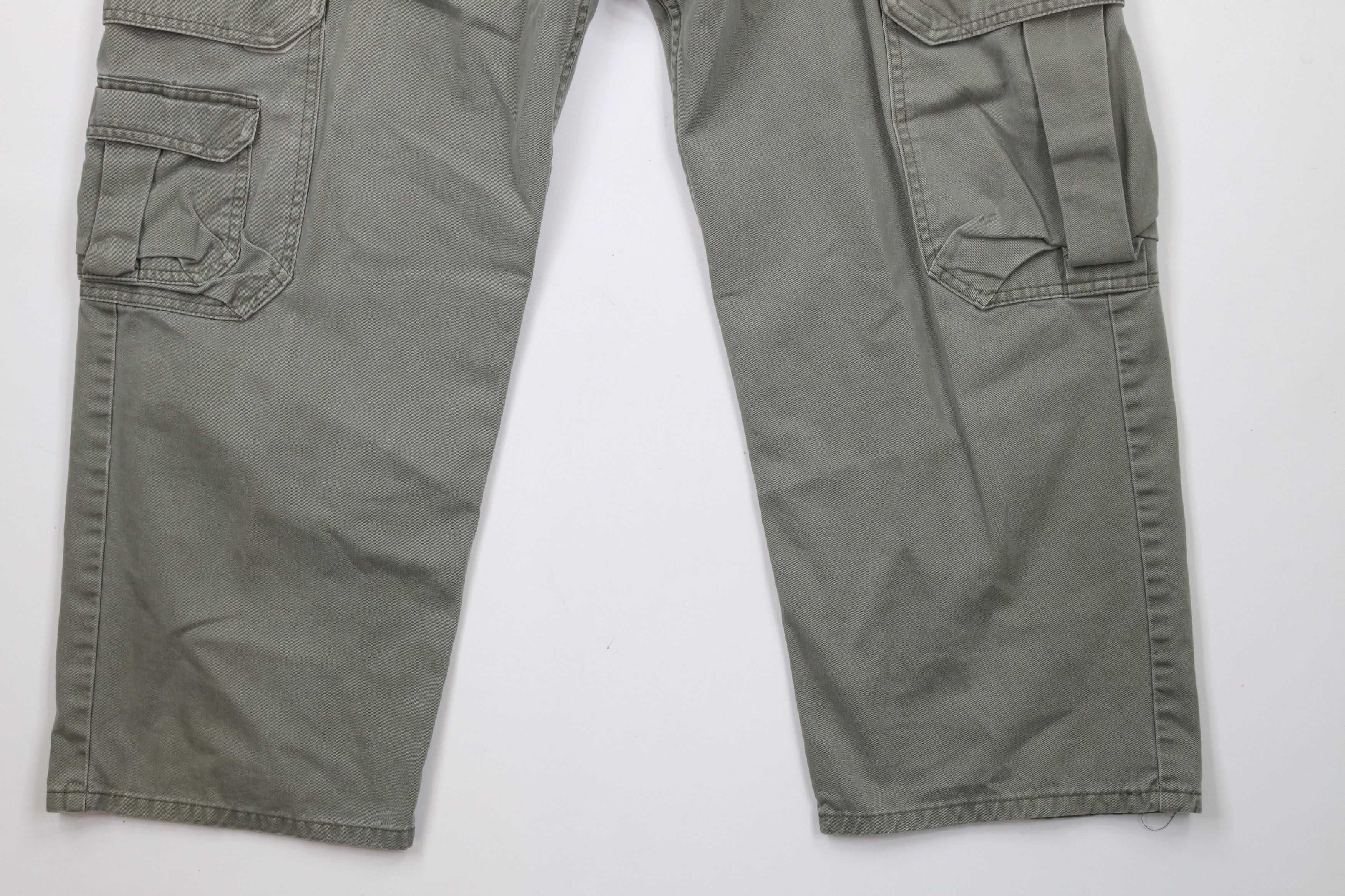 Levi's Vintage 90s Levis SilverTab Wide Leg Cargo Pants Green Size US 36 / EU 52 - 4 Thumbnail