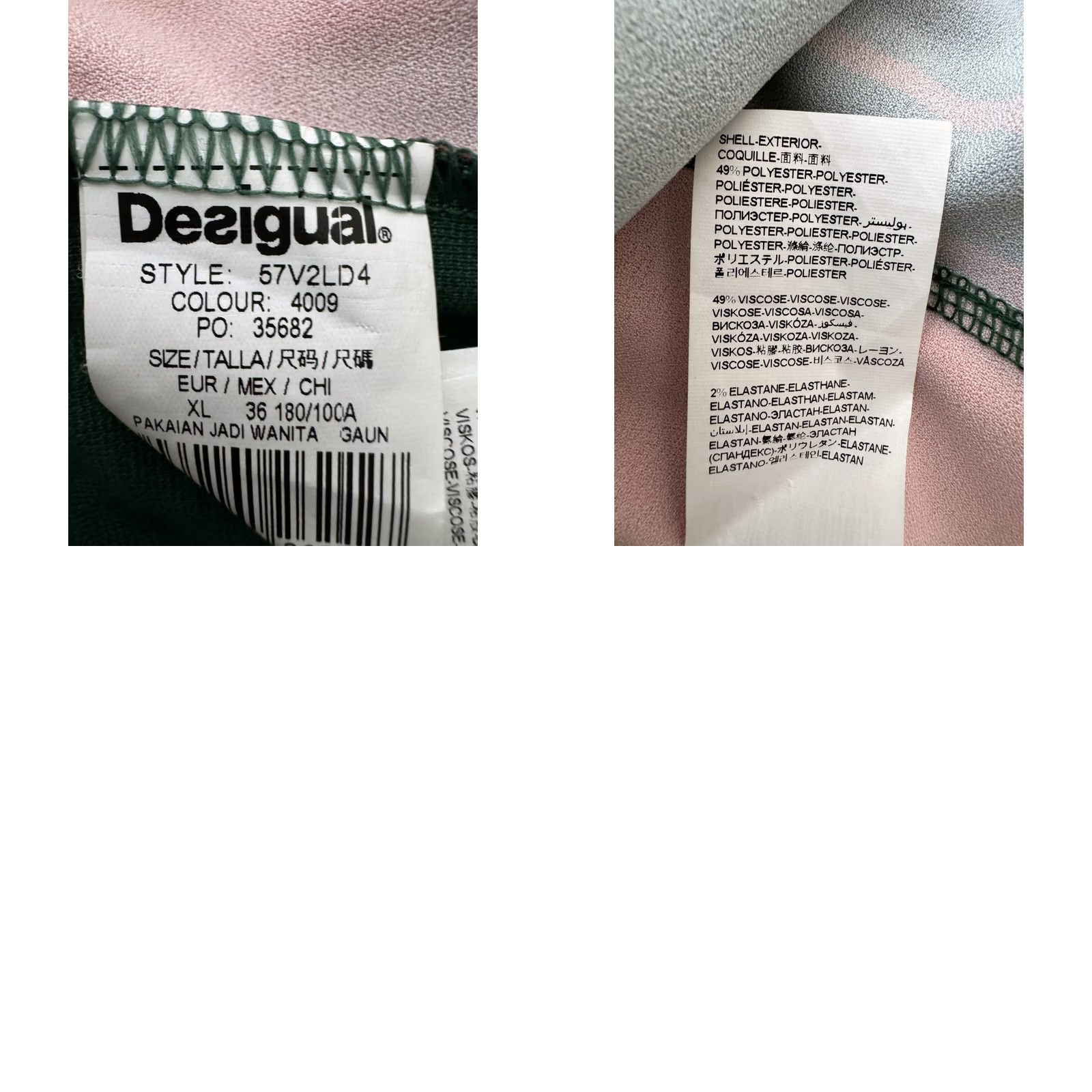 Desigual Desigual Dress Womens XL Multicoloured A-Line Knee Length 91 cm Good condition, has visible small marks on the front Size XL / US 12-14 / IT 48-50 - 9 Thumbnail