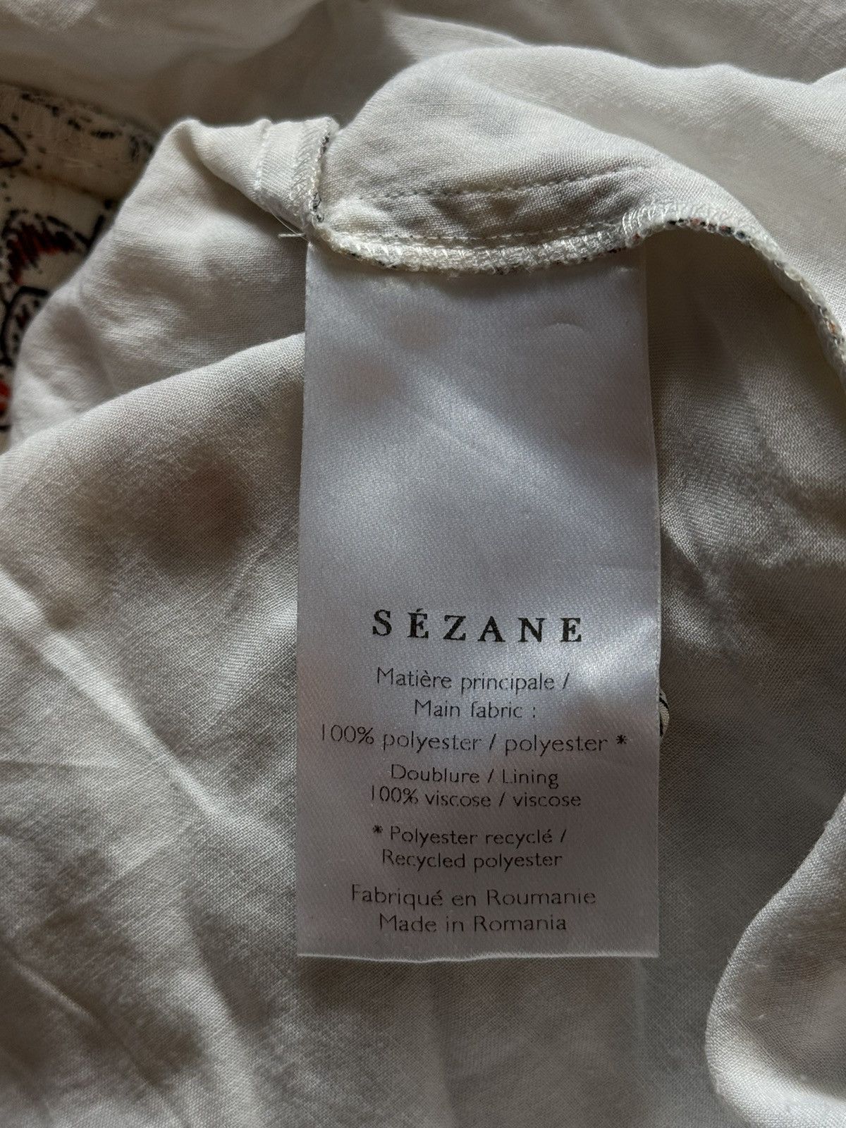 Designer × Sezane Sezane Paris oldmoney style floral pattern mini dress Size L / US 10 / IT 46 - 5 Thumbnail