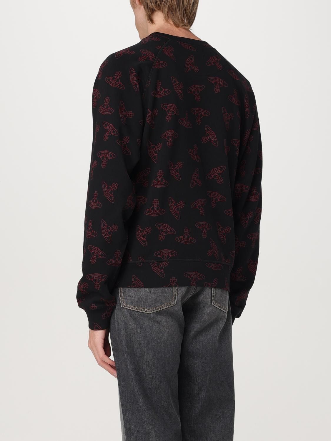 Vivienne Westwood o1srvl11e0326 Orb-Print Sweatshirt in Black/Red Size US L / EU 52-54 / 3 - 2 Thumbnail