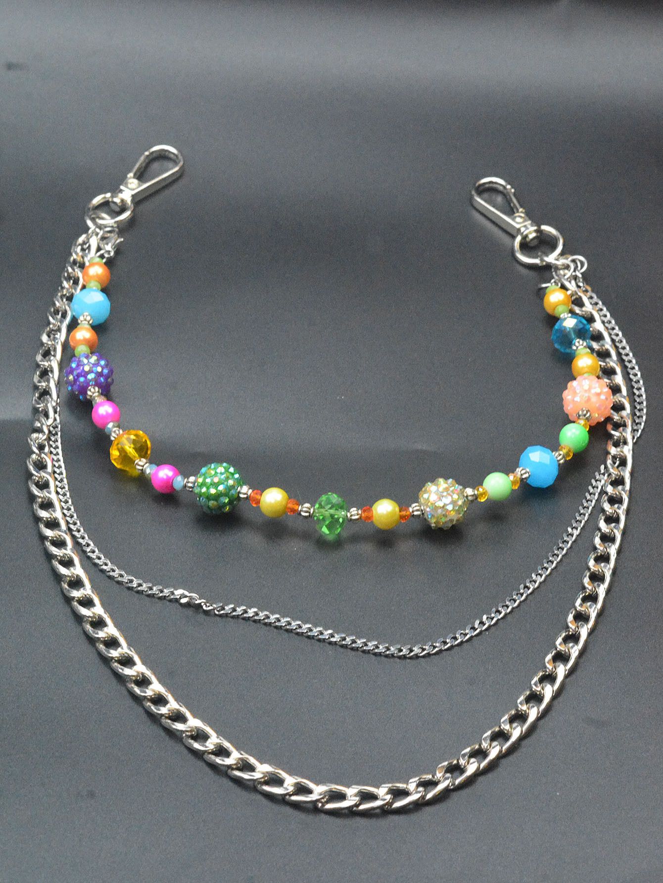 Japanese Brand × Jewelry Triple-Layer Crystal Bead Pants Chain Size ONE SIZE - 1 Thumbnail