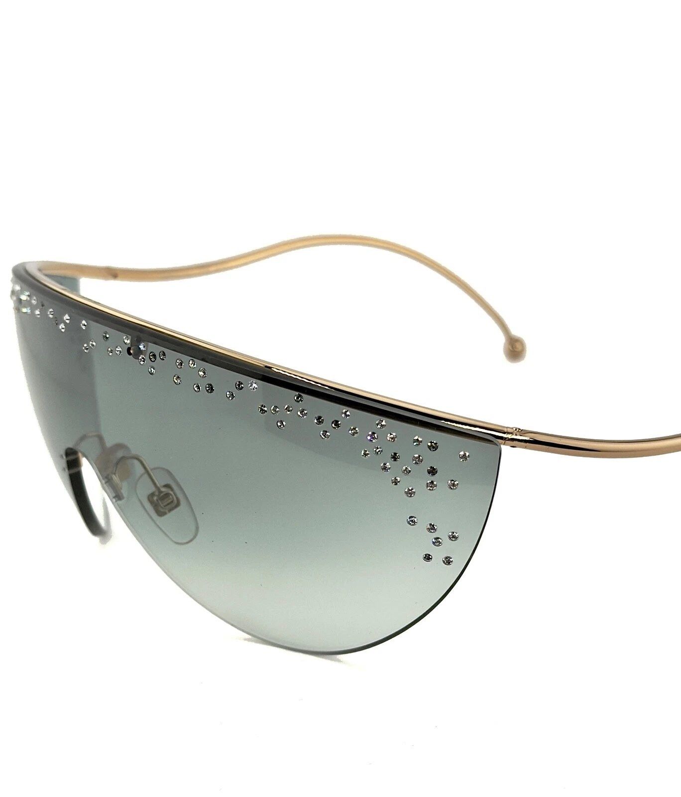 Givenchy GIVENCHY GV7152s Ariana 7152 Gold Gray Crystal Mask Runway Size ONE SIZE - 5 Thumbnail
