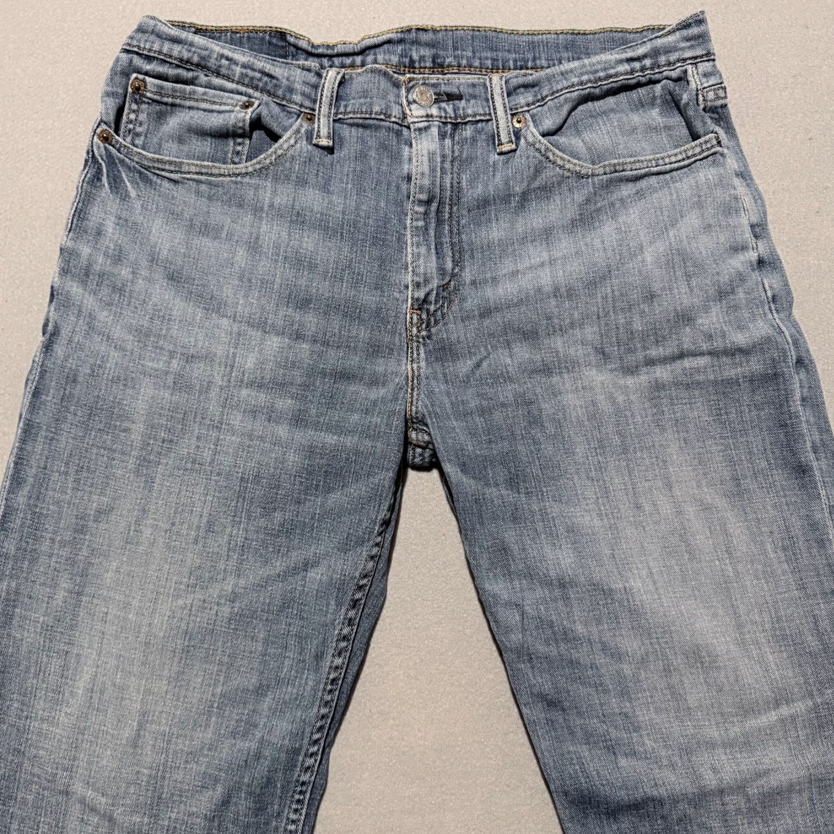 Levi's Levi's 514 Jeans Men Blue Denim Mid Rise Classic Pockets - 34X32 Size US 34 / EU 50 - 3 Thumbnail