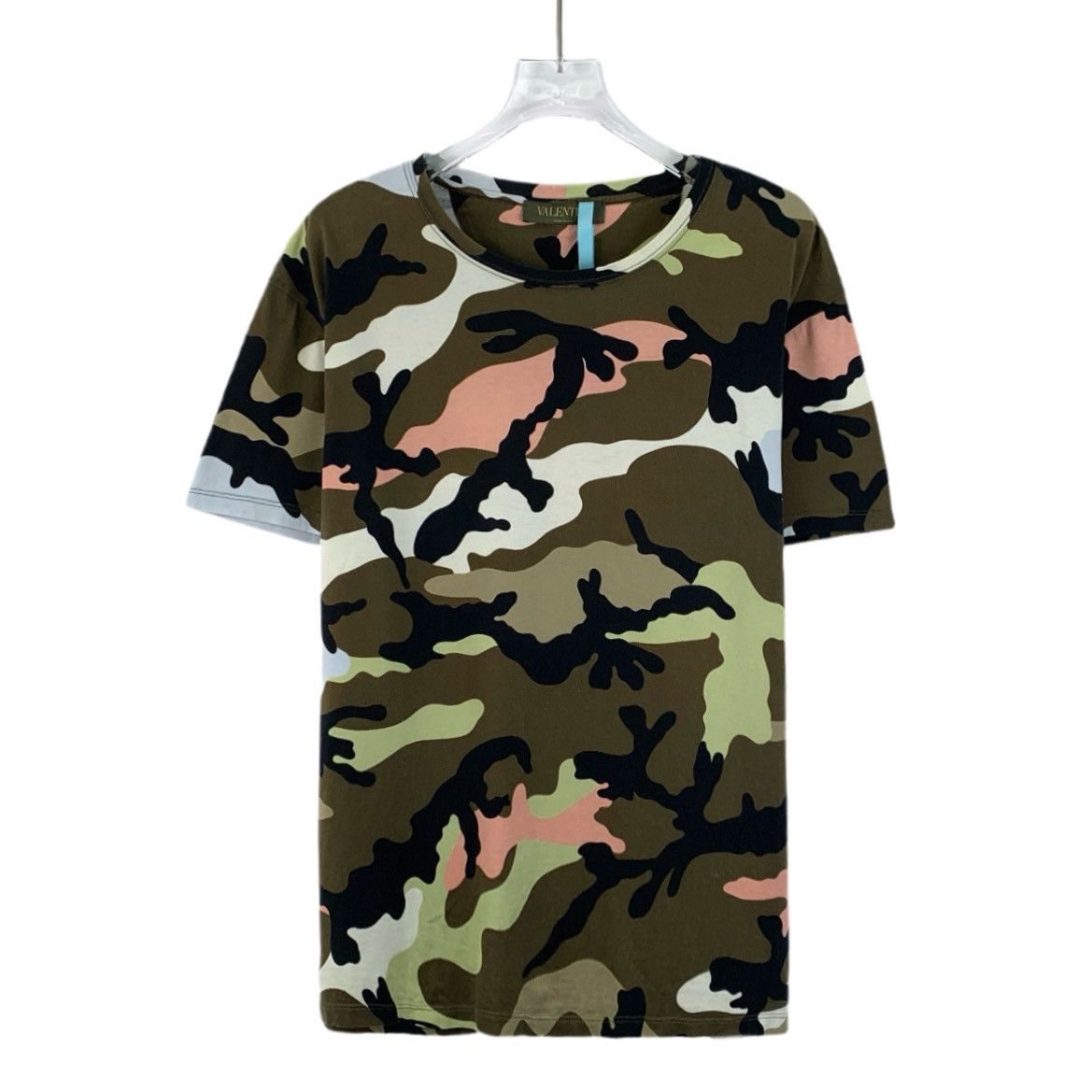 Valentino Valentino Army Green Camouflage Short Sleeve T-Shirt K26WX Size M / US 6-8 / IT 42-44 - 1 Thumbnail